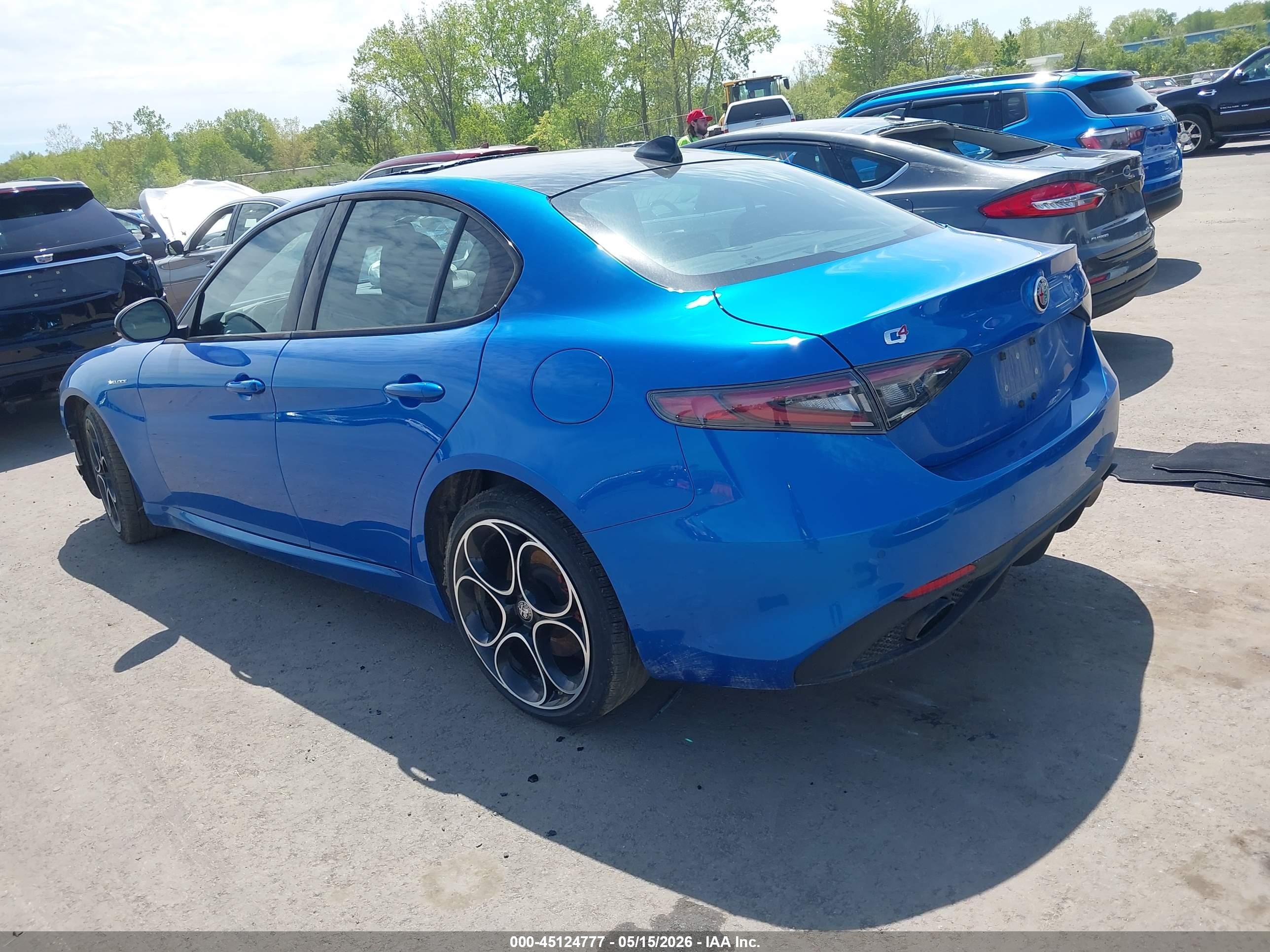 2024 Alfa romeo Giulia VIN ZARFANBN6R7680168 IAAI salvage auction — Front End, Salvage (Ohio), sold $9,700 on 2026-09-18 (photo 3)