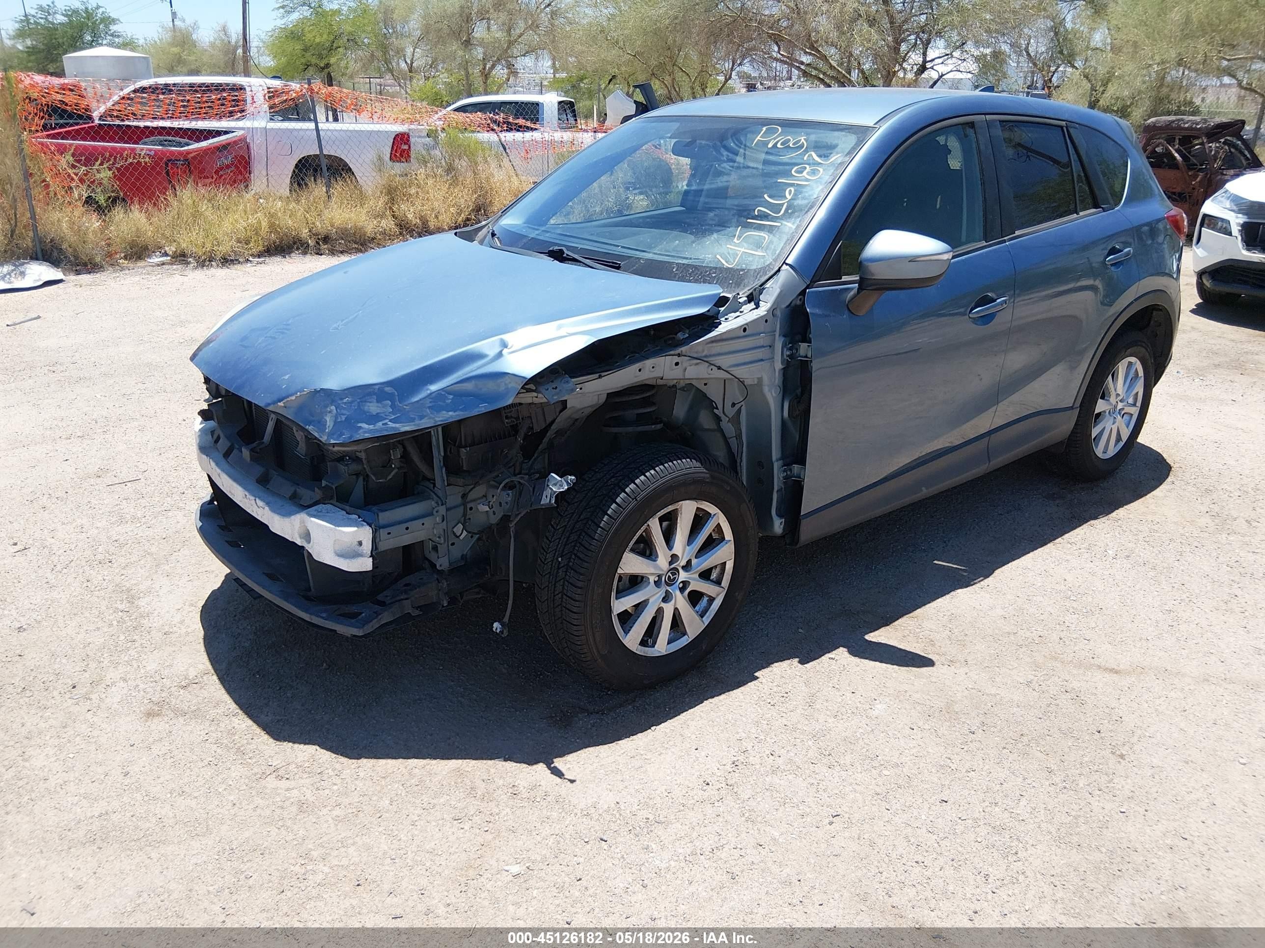 2016 Mazda CX-5 VIN JM3KE4CY7G0675543 IAAI salvage auction — Front End, Salvage (Arizona), sold $3,400 on 2026-07-02 (photo 2)