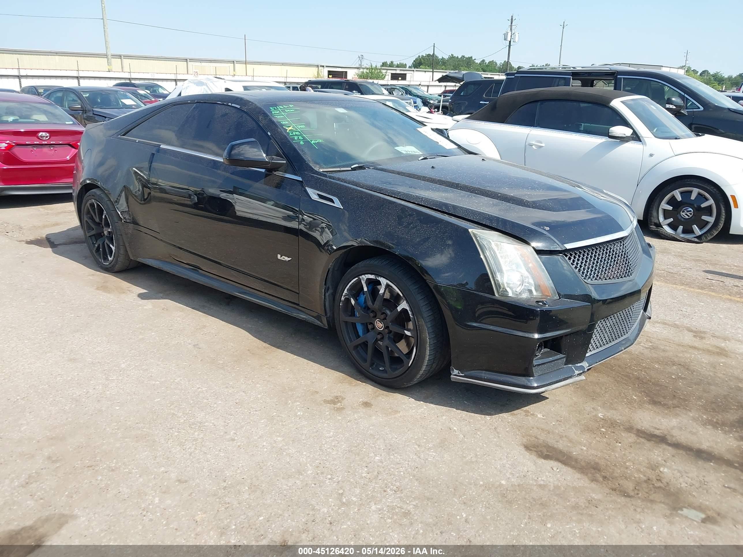 2011 Cadillac Cts-v VIN 1G6DV1EP4B0121022 IAAI salvage auction — Side, Original (Texas), sold $16,100 on 2026-09-02 (photo 1)