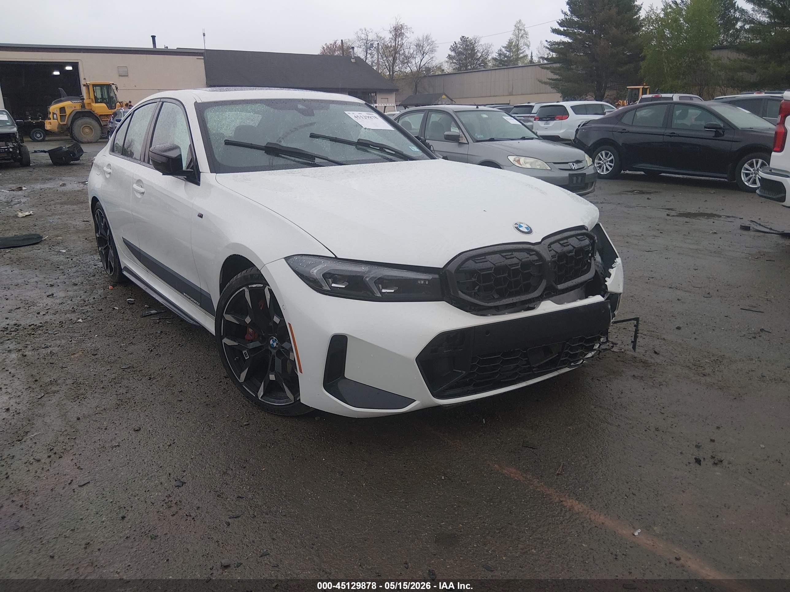 2025 BMW 3er VIN 3MW69FT01S8F50652 IAAI salvage auction — Front End, Salvage (New Hampshire), sold $26,850 on 2026-08-17 (photo 1)