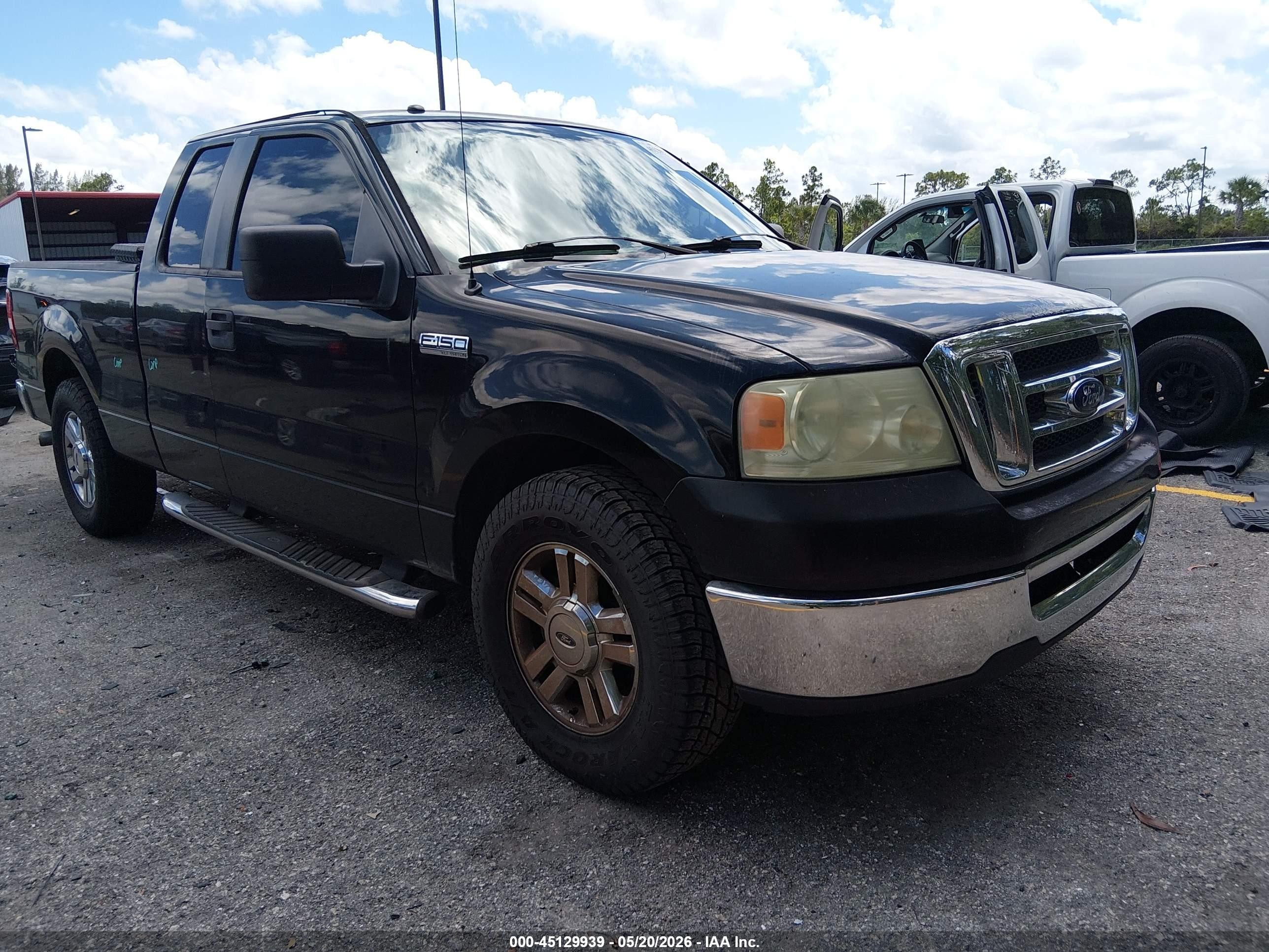 2008 Ford F-150 VIN 1FTRX12W88FC16777 IAAI salvage auction — Unknown, Rebuildable (Florida), sold $1,250 on 2026-07-09 (photo 1)