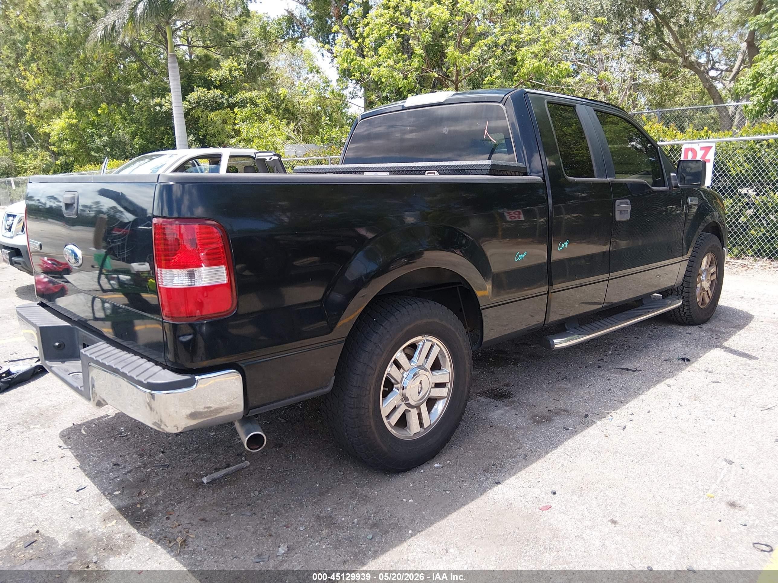 2008 Ford F-150 VIN 1FTRX12W88FC16777 IAAI salvage auction — Unknown, Rebuildable (Florida), sold $1,250 on 2026-07-09 (photo 4)
