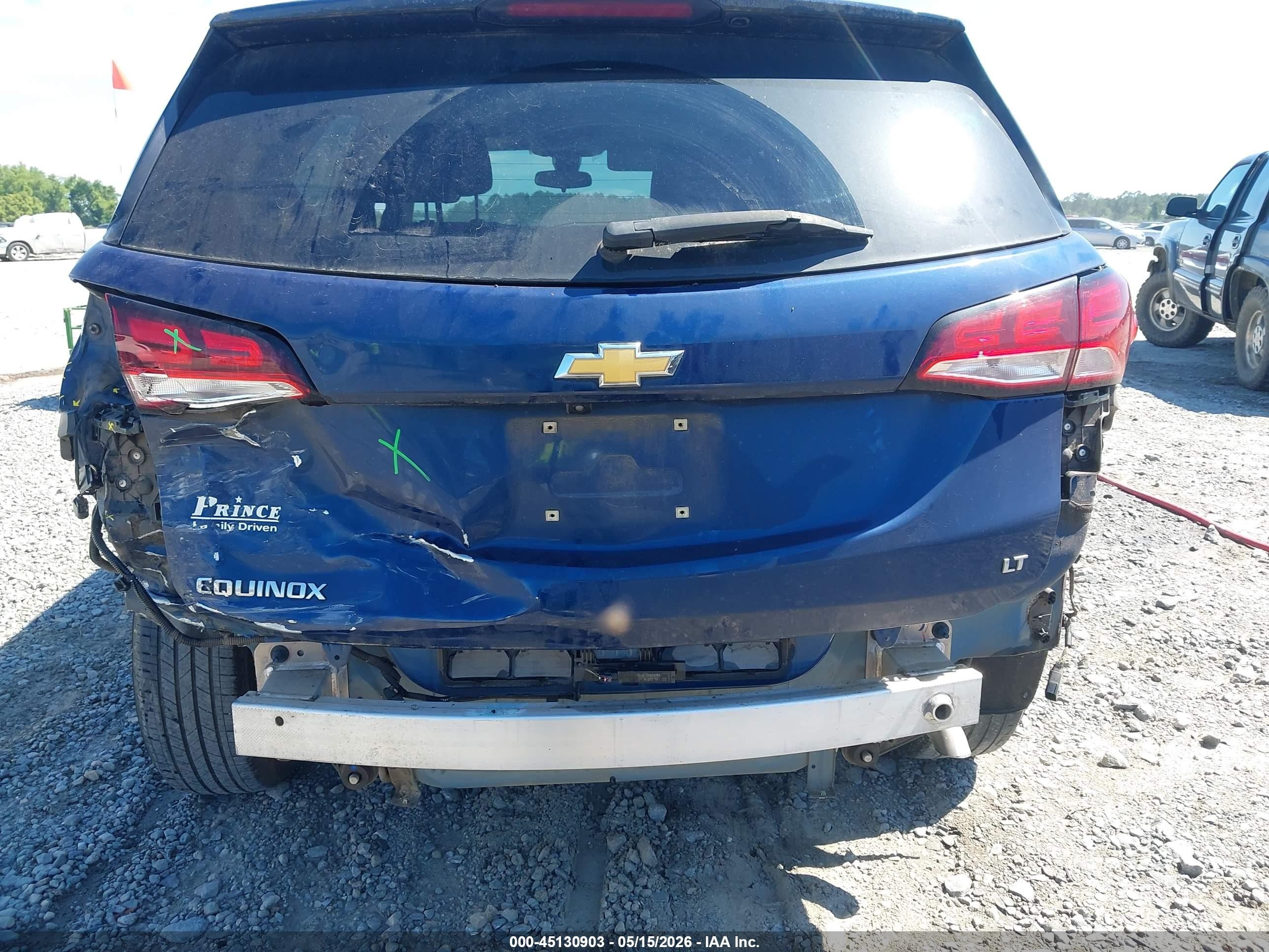 2022 Chevrolet Equinox VIN 3GNAXKEV6NL248979 IAAI salvage auction — Rear End, Salvage (Georgia), sold $4,500 on 2026-09-08 (photo 6)