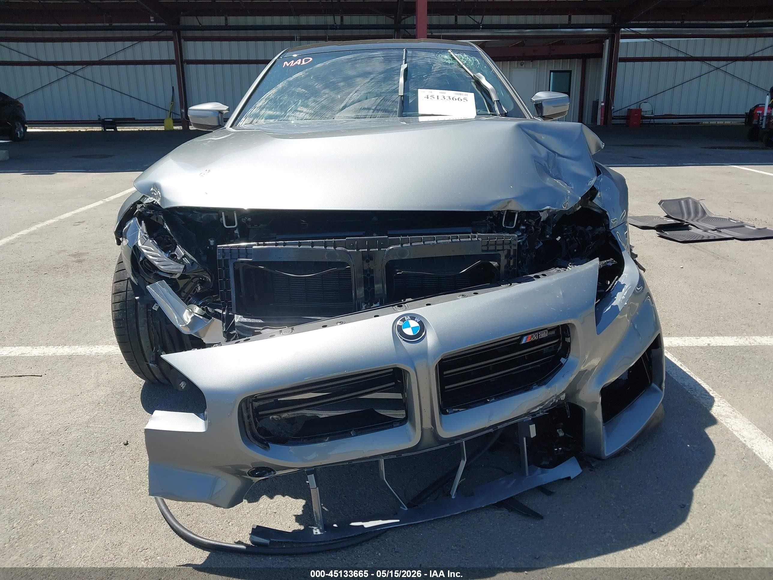 2025 BMW M2 VIN 3MF23DM06S8F57745 IAAI salvage auction — Front End, Salvage (California), sold $26,000 on 2026-08-14 (photo 6)