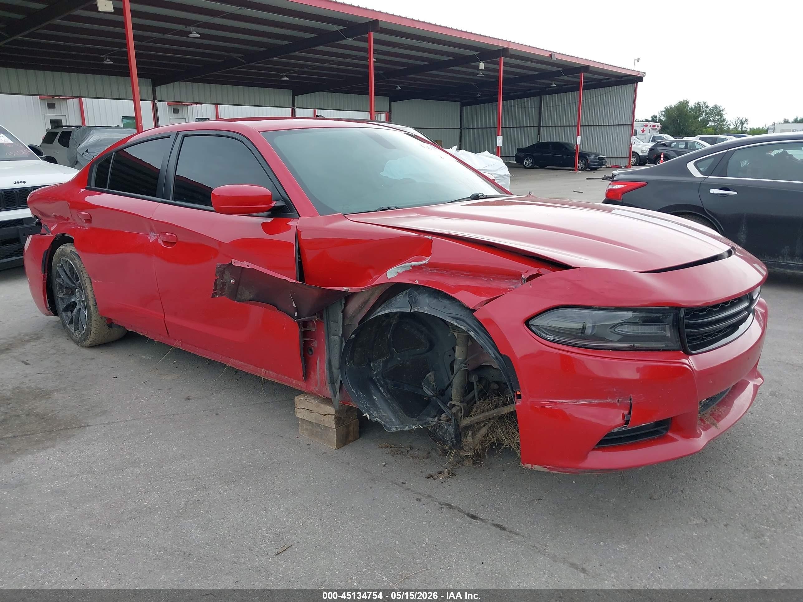 2016 Dodge Charger VIN 2C3CDXHG5GH335017 IAAI salvage auction — Side, Prior Salvage (Minnesota), sold $950 on 2026-07-06 (photo 1)