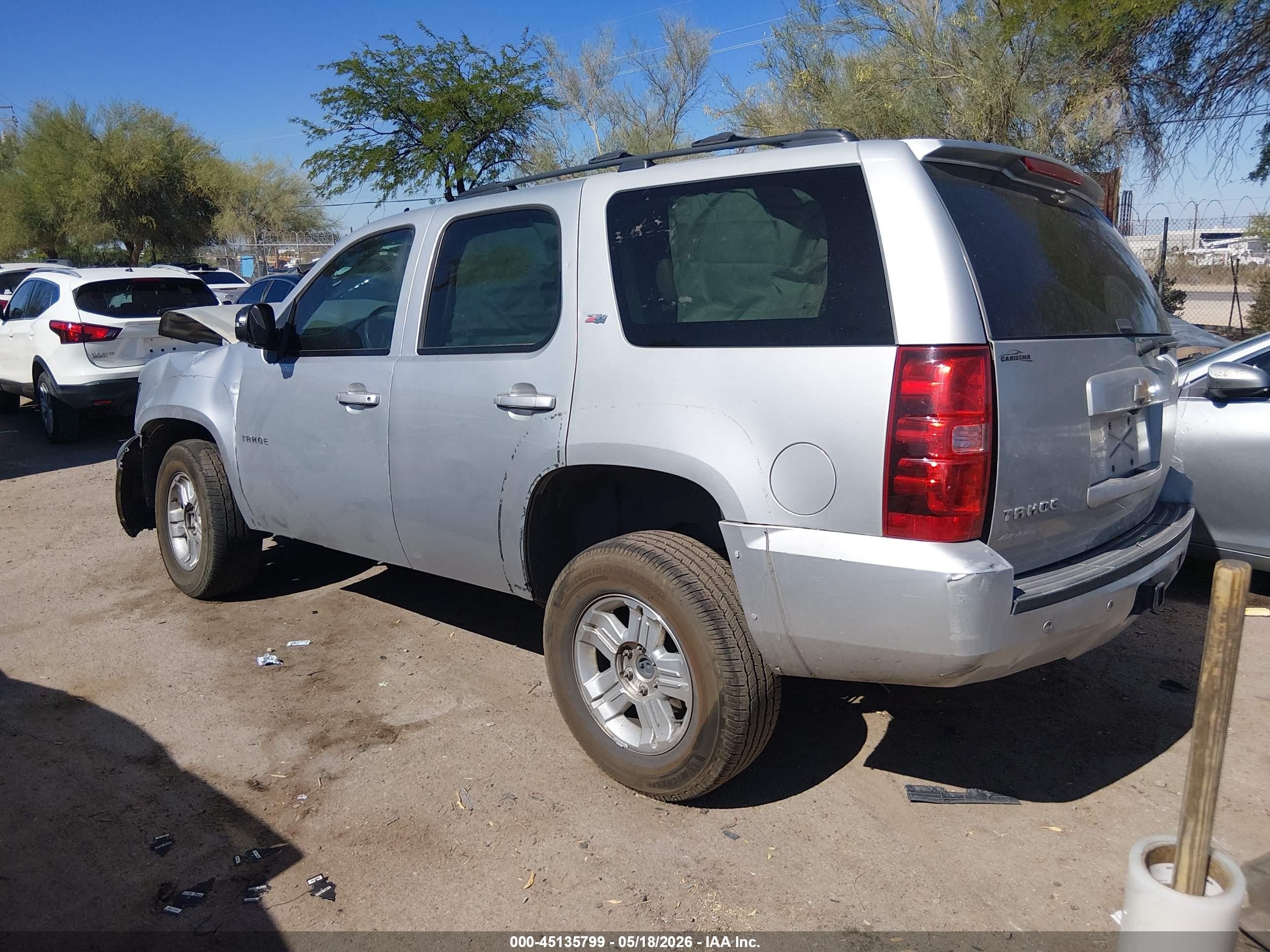 2013 Chevrolet Tahoe VIN 1GNSKBE07DR200468 IAAI salvage auction — Front End, Salvage (Arizona), sold $825 on 2026-07-02 (photo 3)