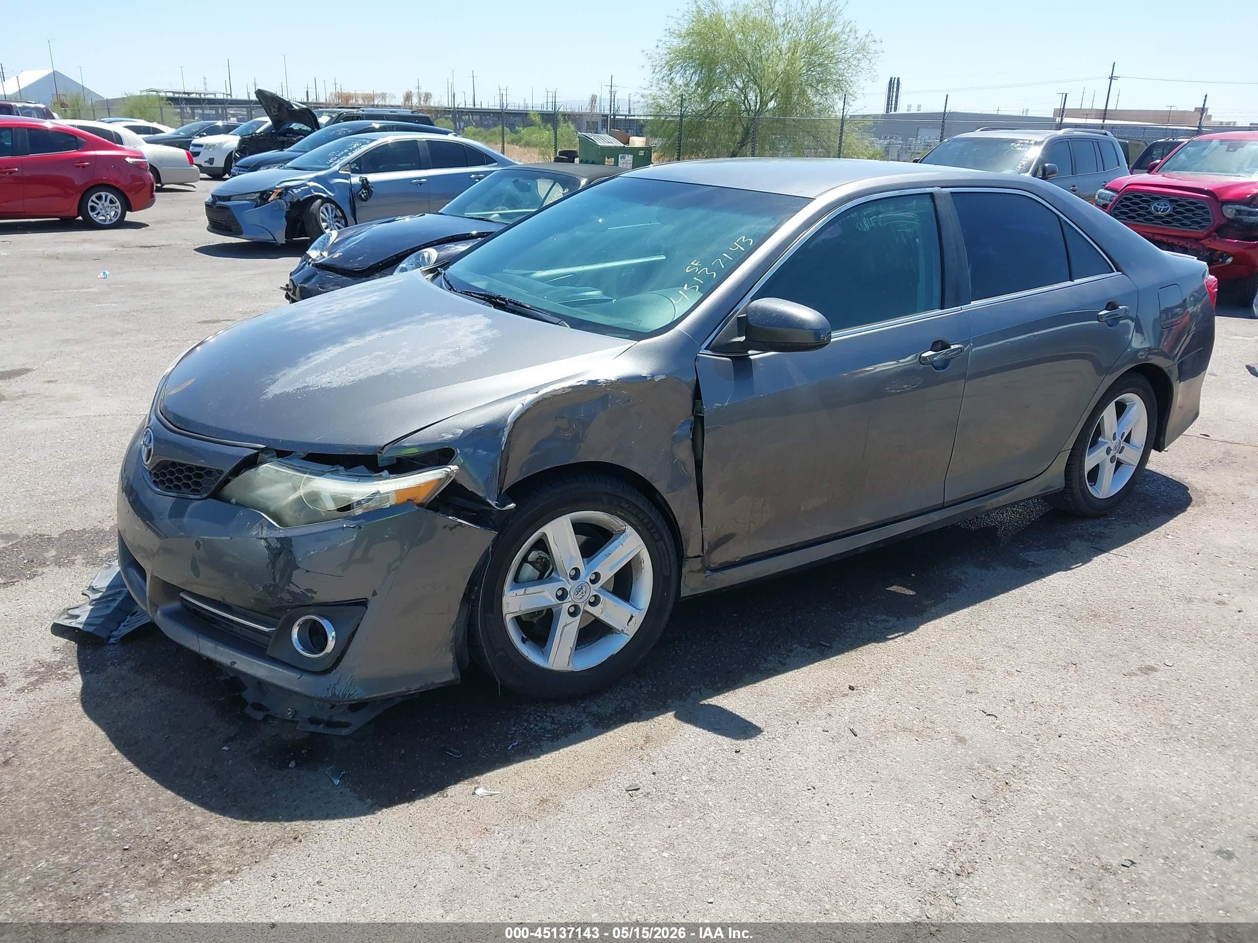 2014 Toyota Camry VIN 4T1BF1FK4EU437016 IAAI salvage auction — Unknown, Salvage (Arizona), sold $1,175 on 2026-07-09 (photo 2)