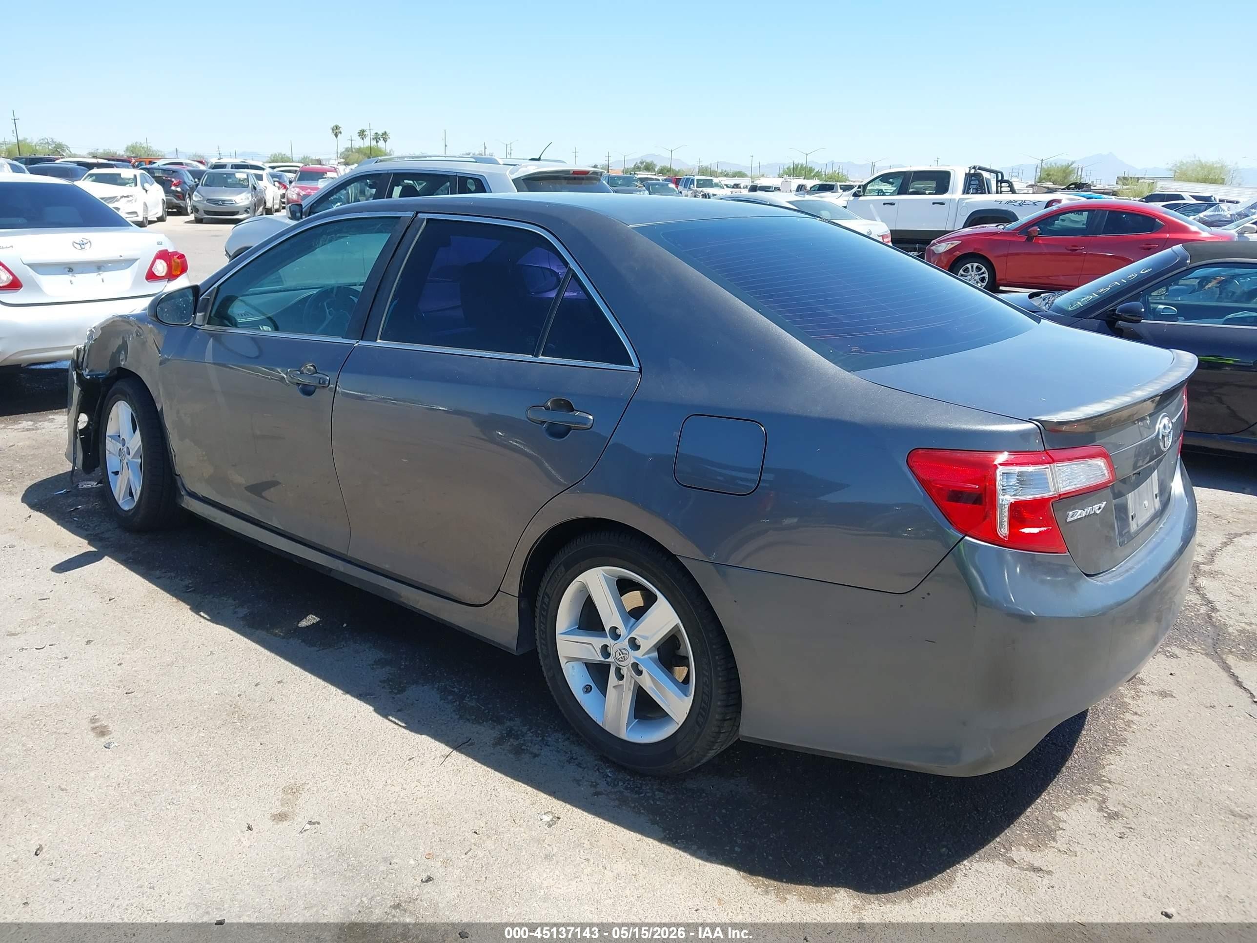 2014 Toyota Camry VIN 4T1BF1FK4EU437016 IAAI salvage auction — Unknown, Salvage (Arizona), sold $1,175 on 2026-07-09 (photo 3)