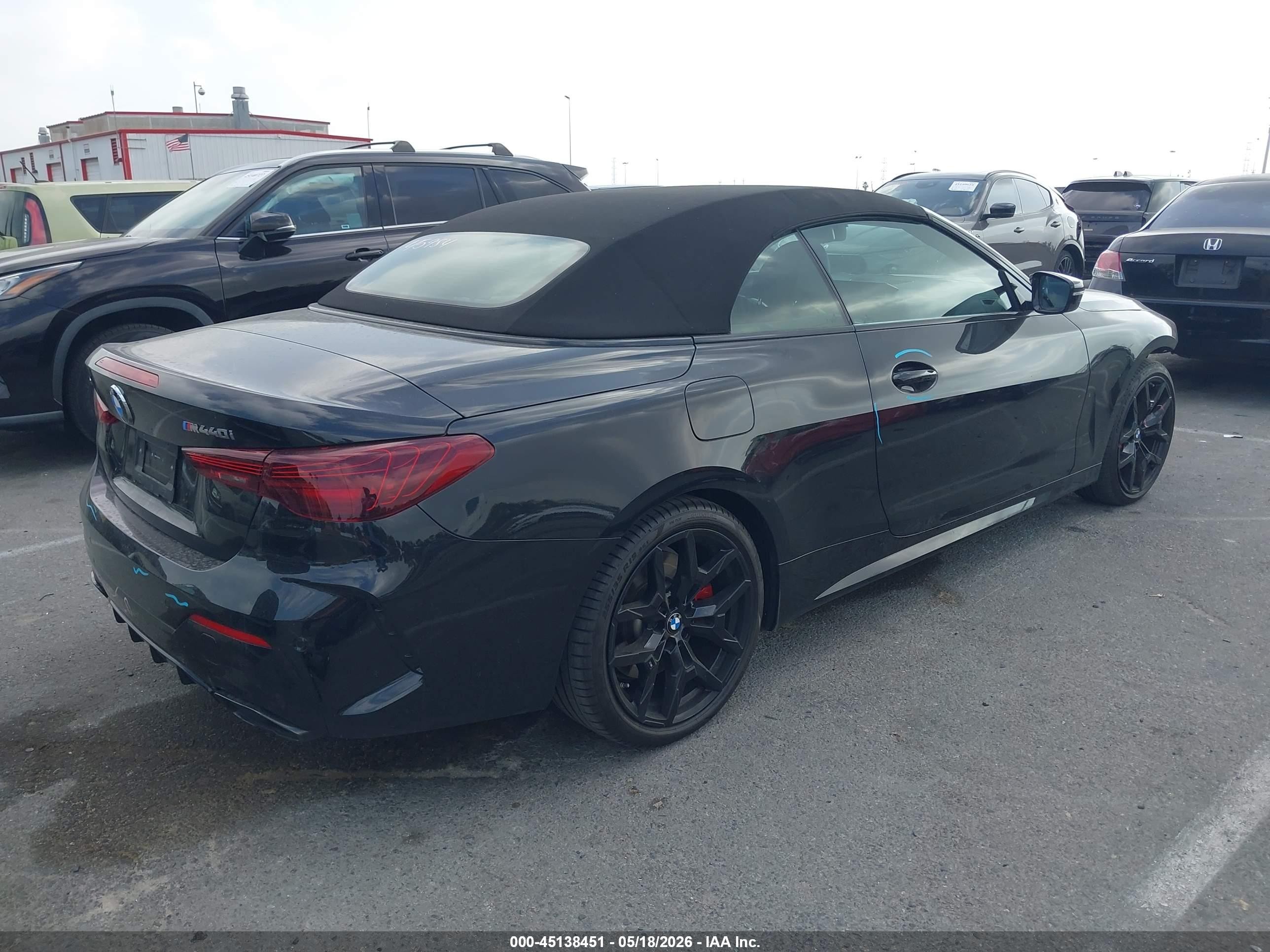 2025 BMW 4er VIN WBA73DB06SCU16451 IAAI salvage auction — Front End, Salvage (California), sold $23,800 on 2026-08-27 (photo 4)