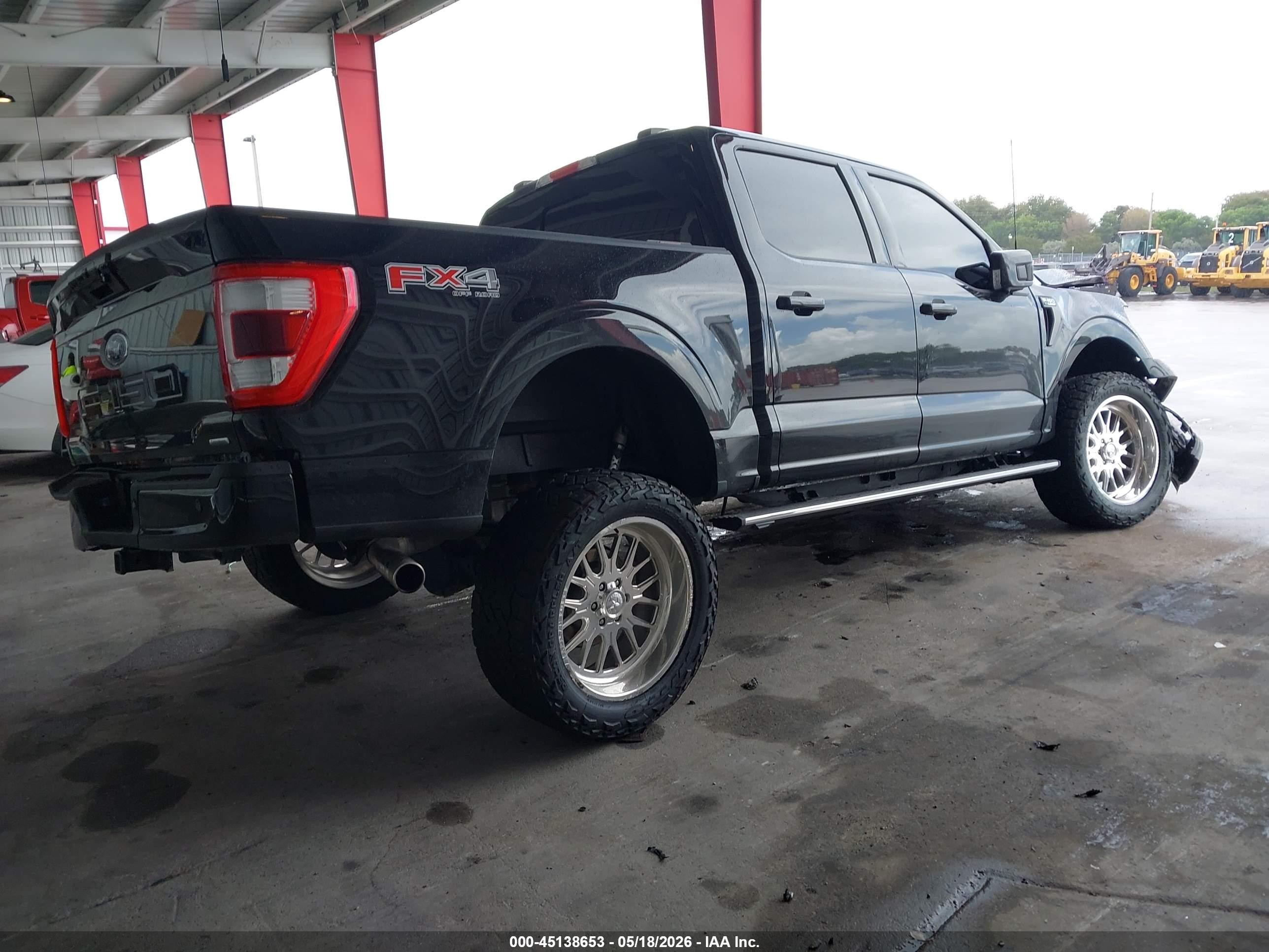 2023 Ford F-150 VIN 1FTFW1E87PFC19574 IAAI salvage auction — Front End, Rebuildable (Florida), sold $7,500 on 2026-07-10 (photo 4)