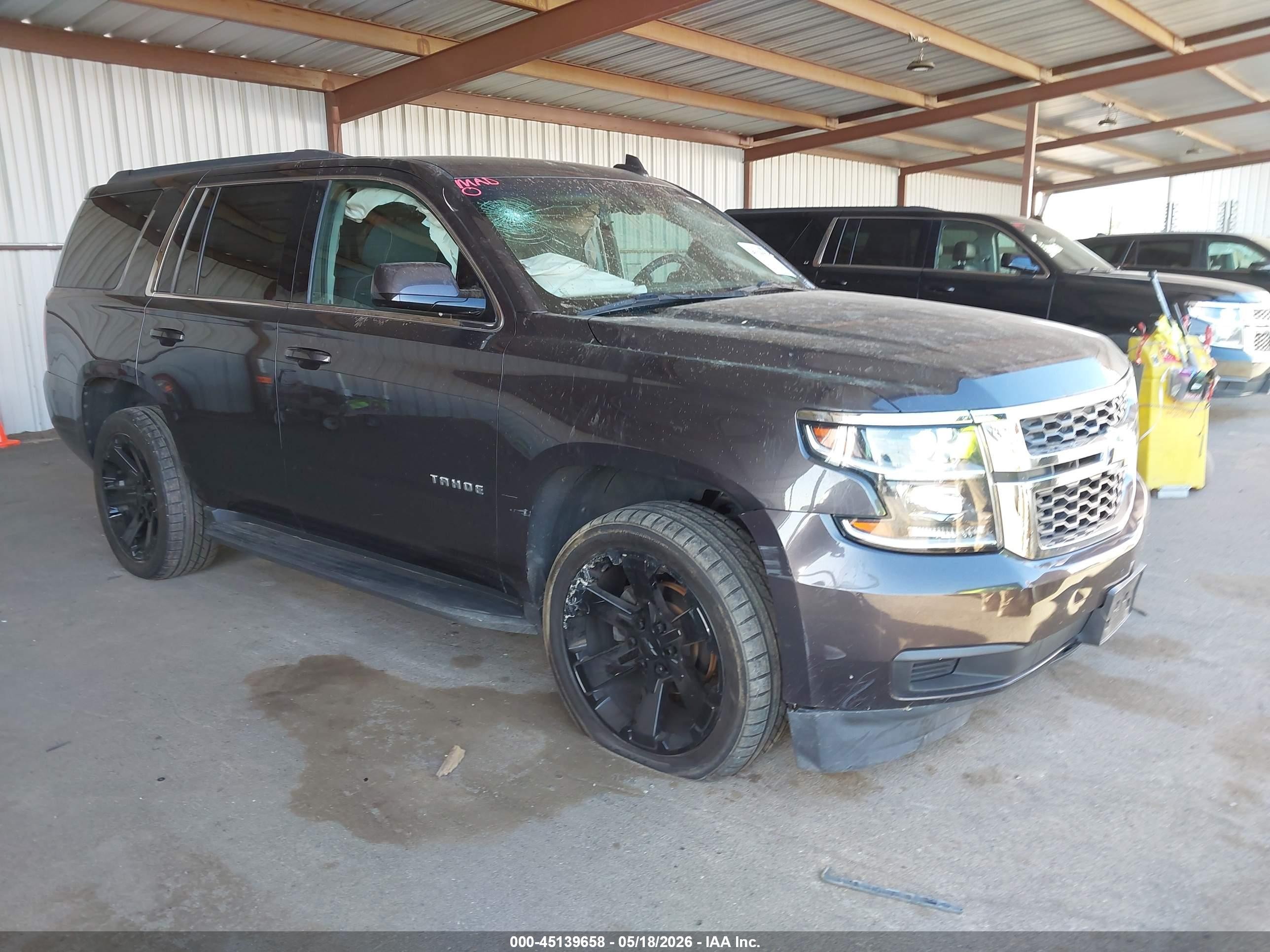 2018 Chevrolet Tahoe VIN 1GNSCAKC7JR308414 IAAI salvage auction — Side, Salvage (California), sold $5,050 on 2026-07-09 (photo 1)