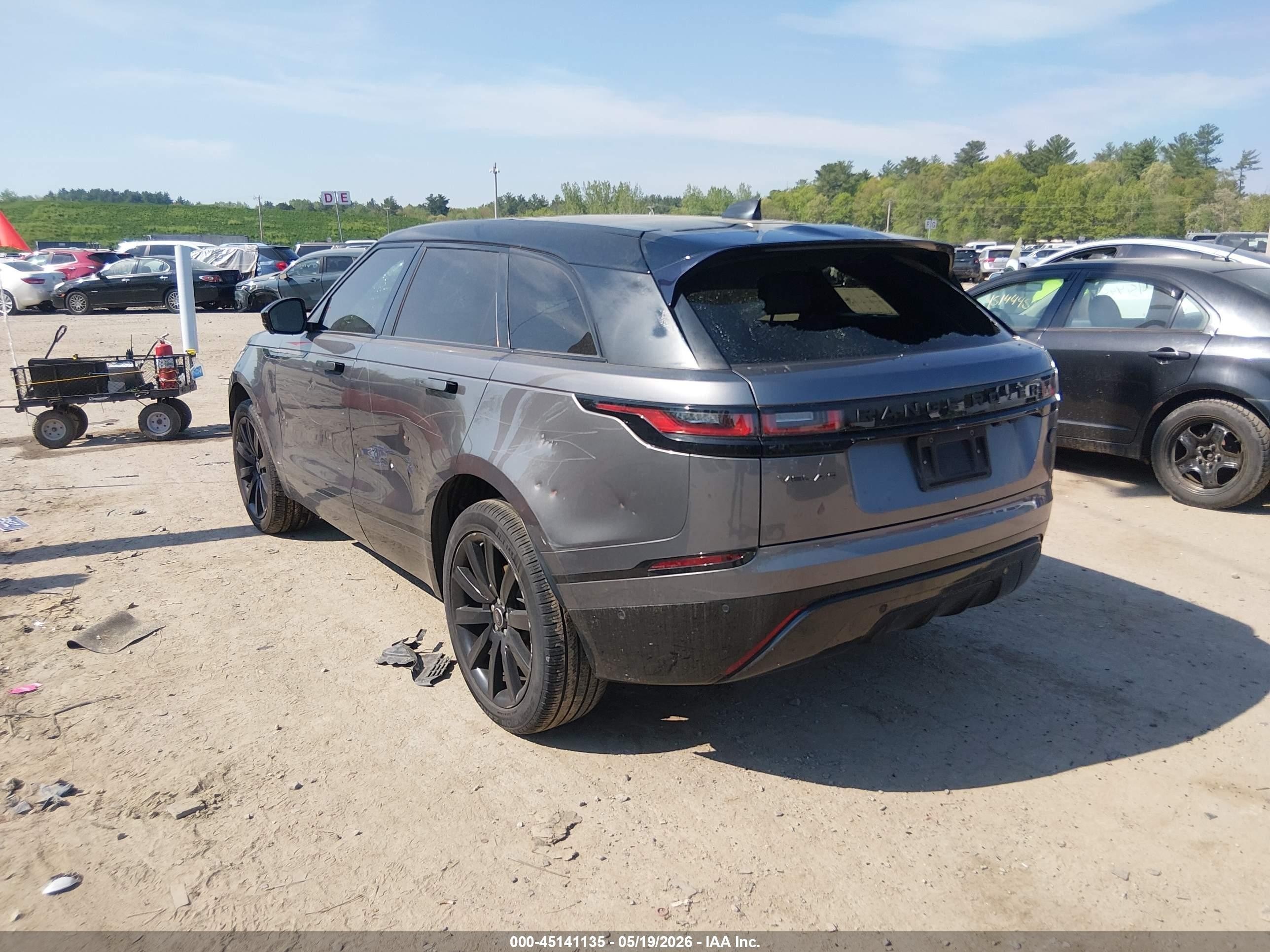 2018 Land Rover Range Rover Velar VIN SALYL2RX4JA767036 IAAI salvage auction — Front End, Salvage (Massachusetts), sold $6,750 on 2026-09-09 (photo 3)