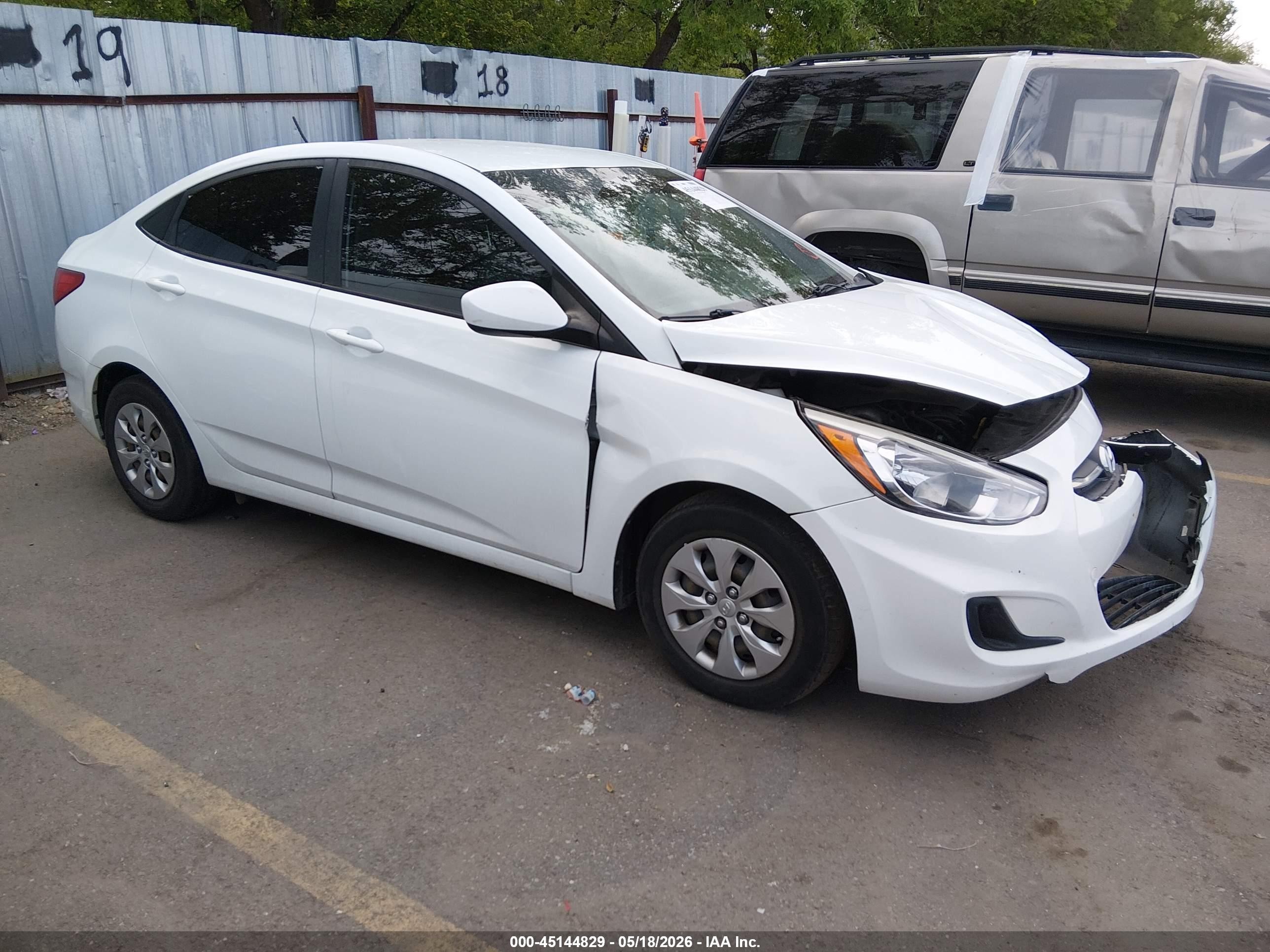 2016 Hyundai Accent VIN KMHCT4AE9GU067622 IAAI salvage auction — Front End, Salvage (Utah), sold $750 on 2026-07-05 (photo 1)