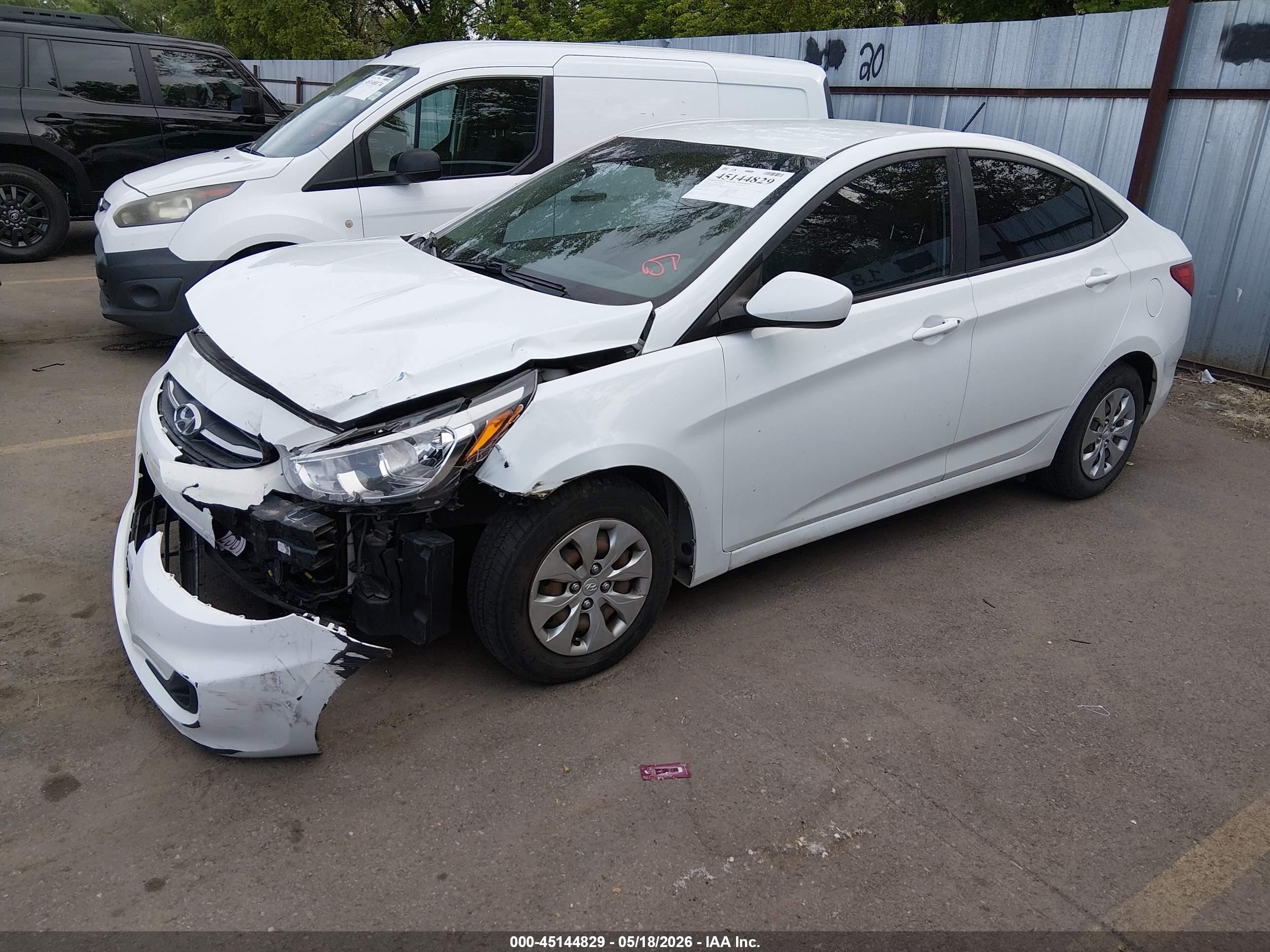 2016 Hyundai Accent VIN KMHCT4AE9GU067622 IAAI salvage auction — Front End, Salvage (Utah), sold $750 on 2026-07-05 (photo 2)