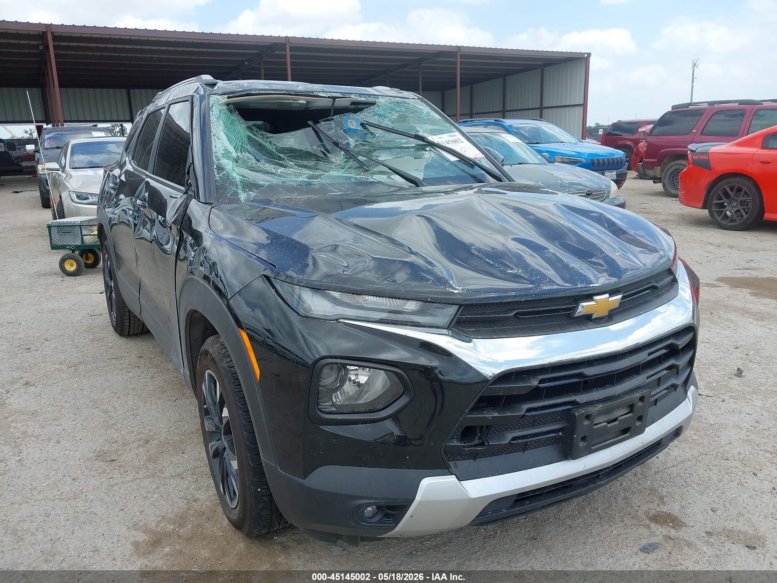 2023 Chevrolet Trailblazer VIN KL79MPS20PB014902 IAAI salvage auction — Rollover, Salvage (Texas), sold $1,650 on 2026-07-09 (photo 1)