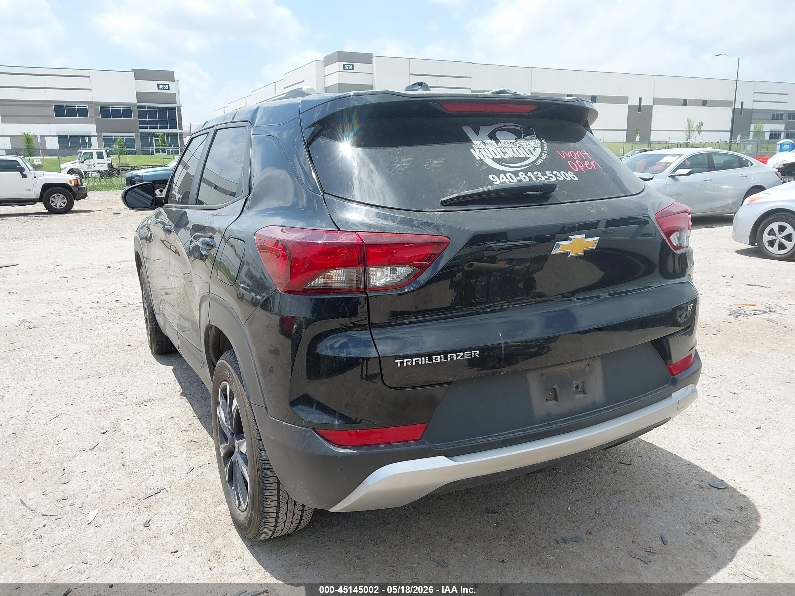 2023 Chevrolet Trailblazer VIN KL79MPS20PB014902 IAAI salvage auction — Rollover, Salvage (Texas), sold $1,650 on 2026-07-09 (photo 3)