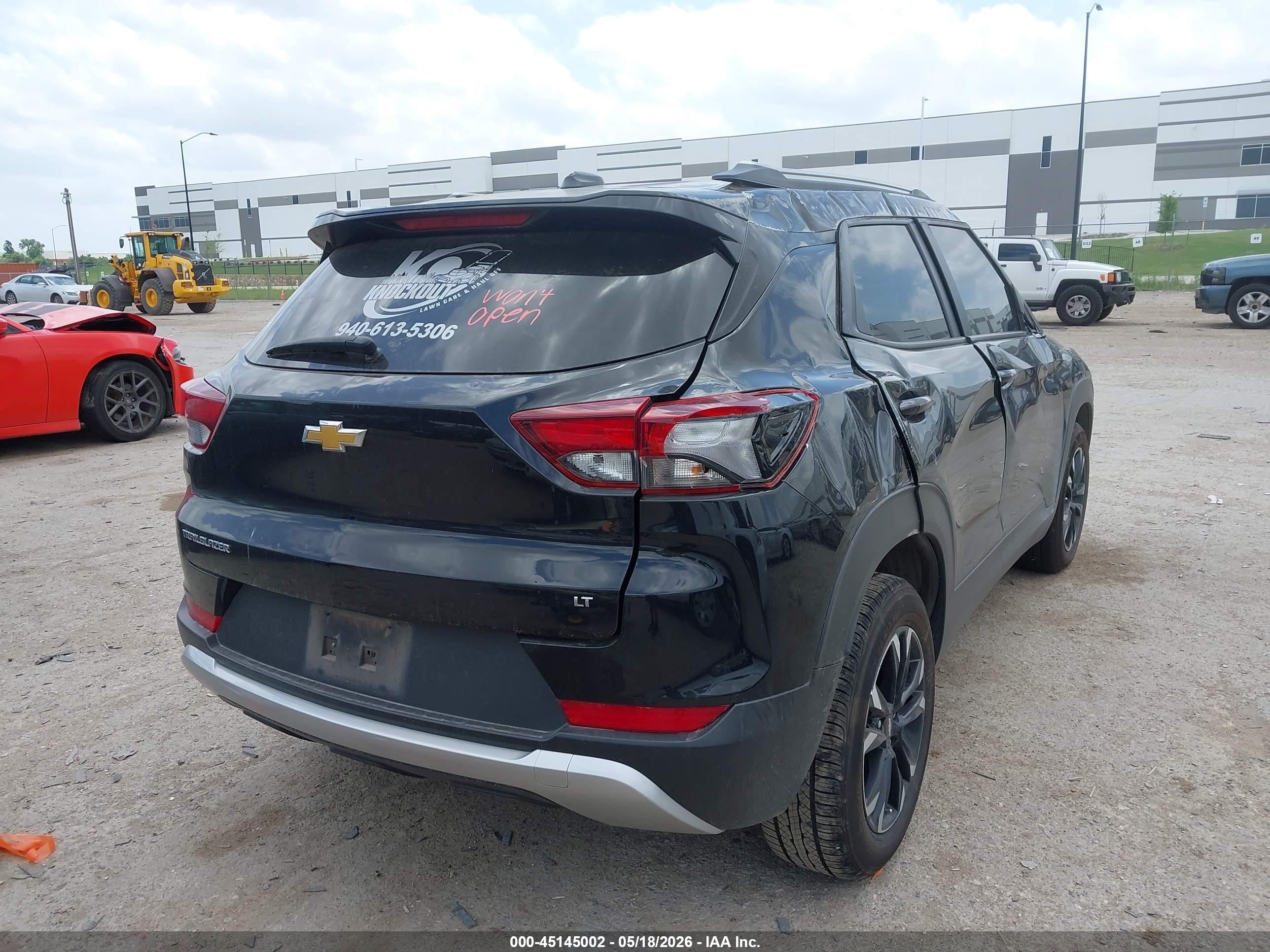 2023 Chevrolet Trailblazer VIN KL79MPS20PB014902 IAAI salvage auction — Rollover, Salvage (Texas), sold $1,650 on 2026-07-09 (photo 4)