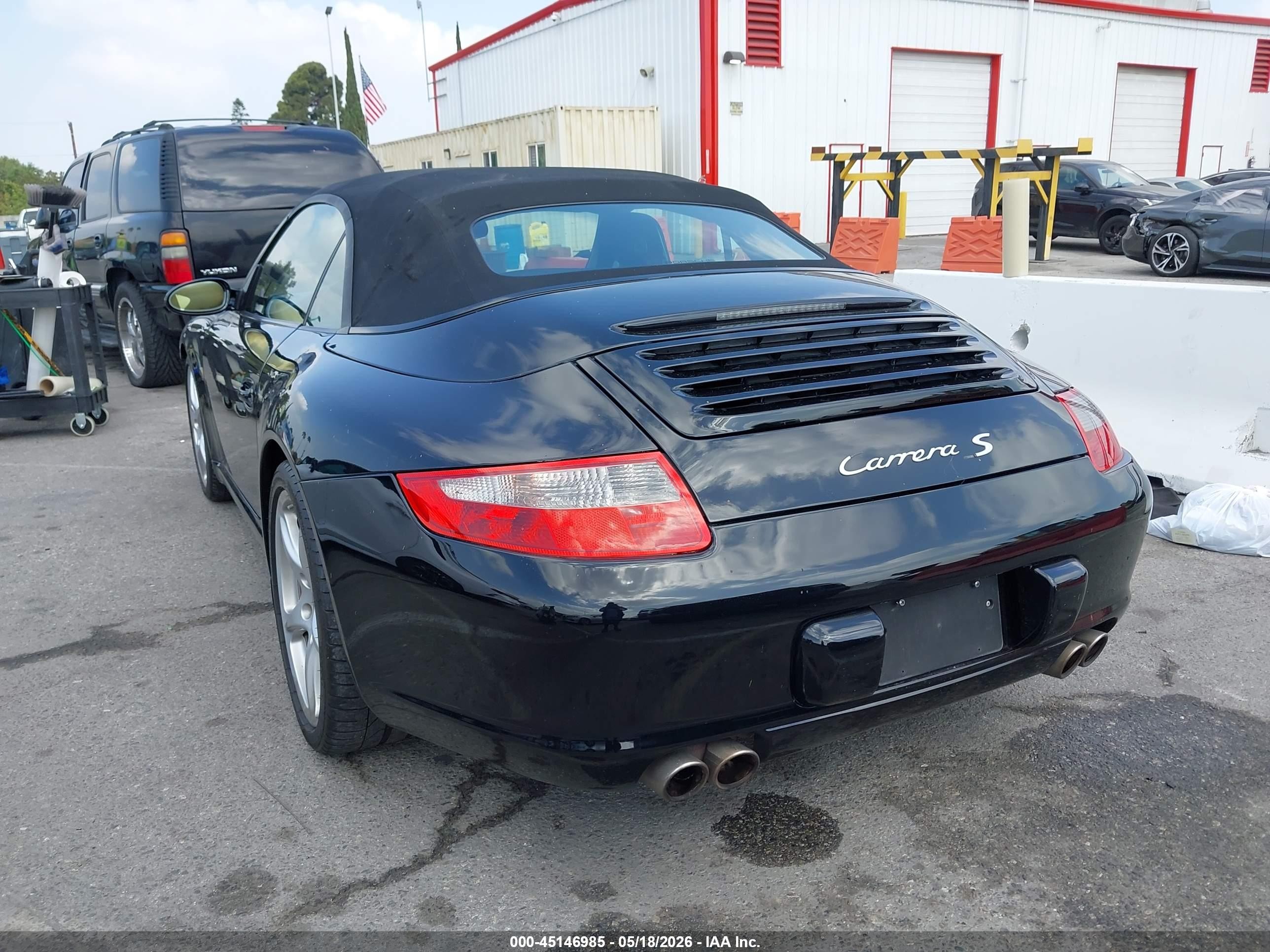 2008 Porsche 911 VIN WP0CB29918S775329 IAAI salvage auction — Front End, Salvage (California), sold $19,200 on 2026-07-07 (photo 3)