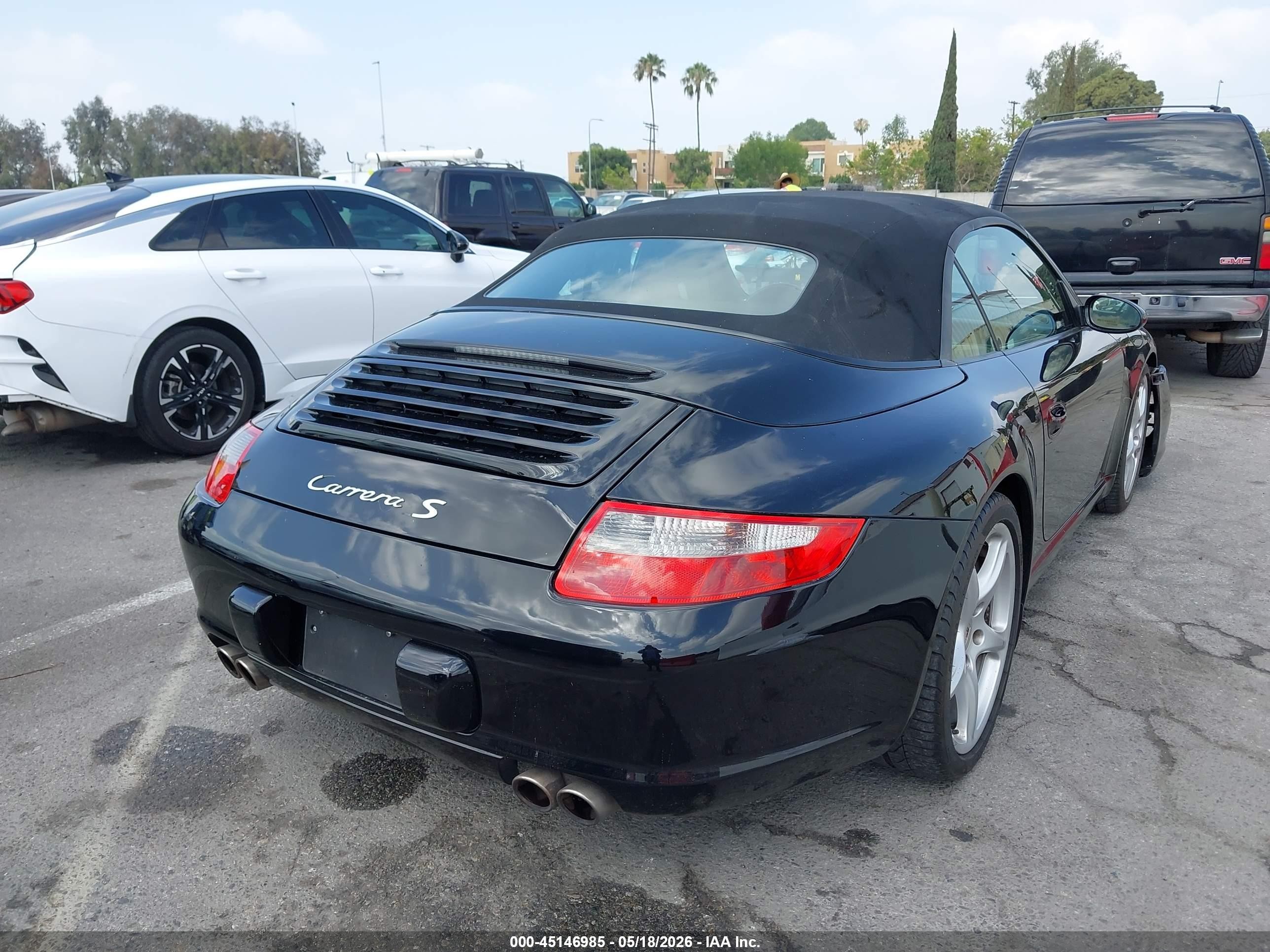 2008 Porsche 911 VIN WP0CB29918S775329 IAAI salvage auction — Front End, Salvage (California), sold $19,200 on 2026-07-07 (photo 4)