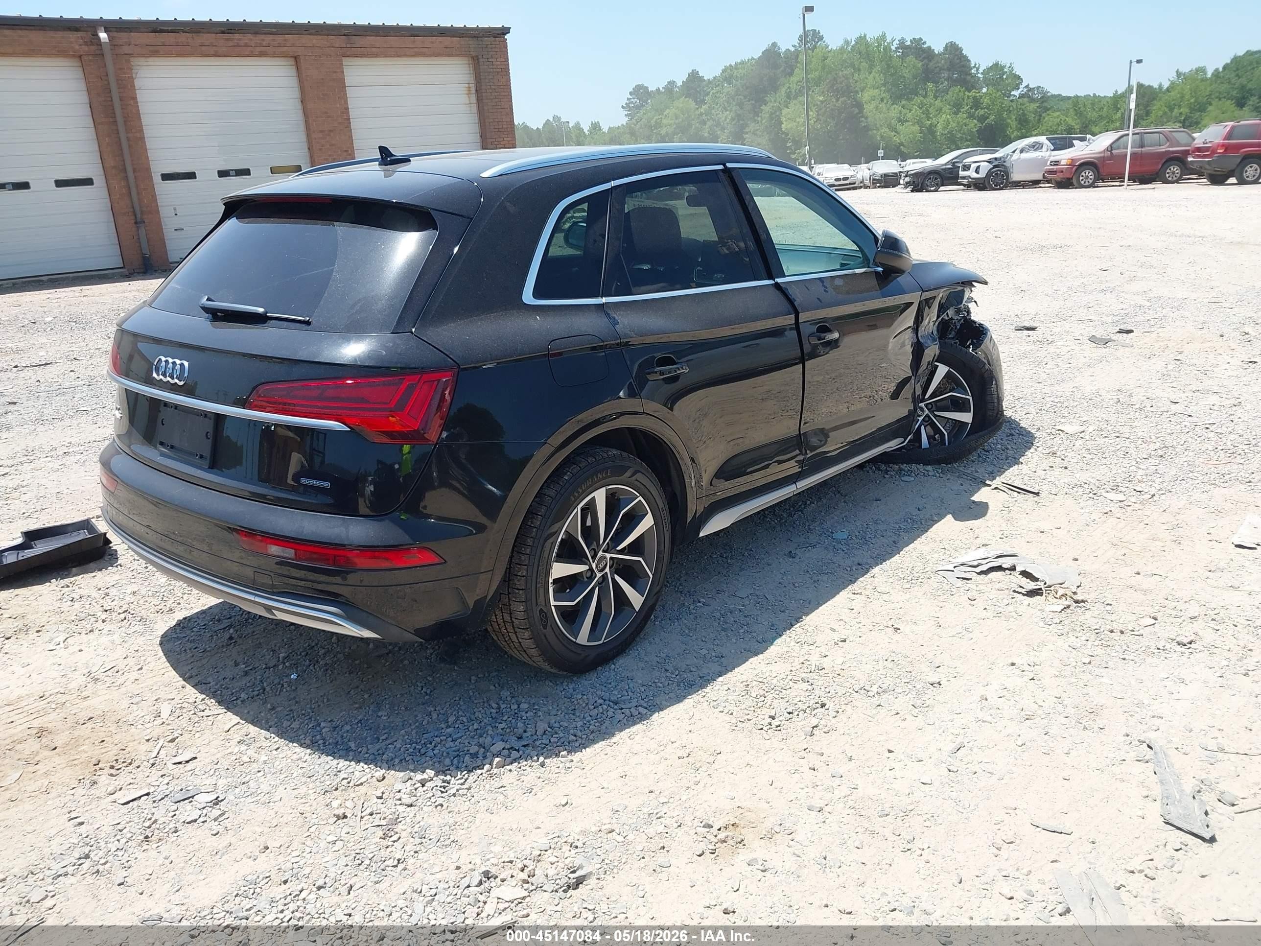 2021 Audi Q5 VIN WA1BAAFY4M2127721 IAAI salvage auction — Front End, Salvage (North Carolina), sold $8,425 on 2026-08-24 (photo 4)