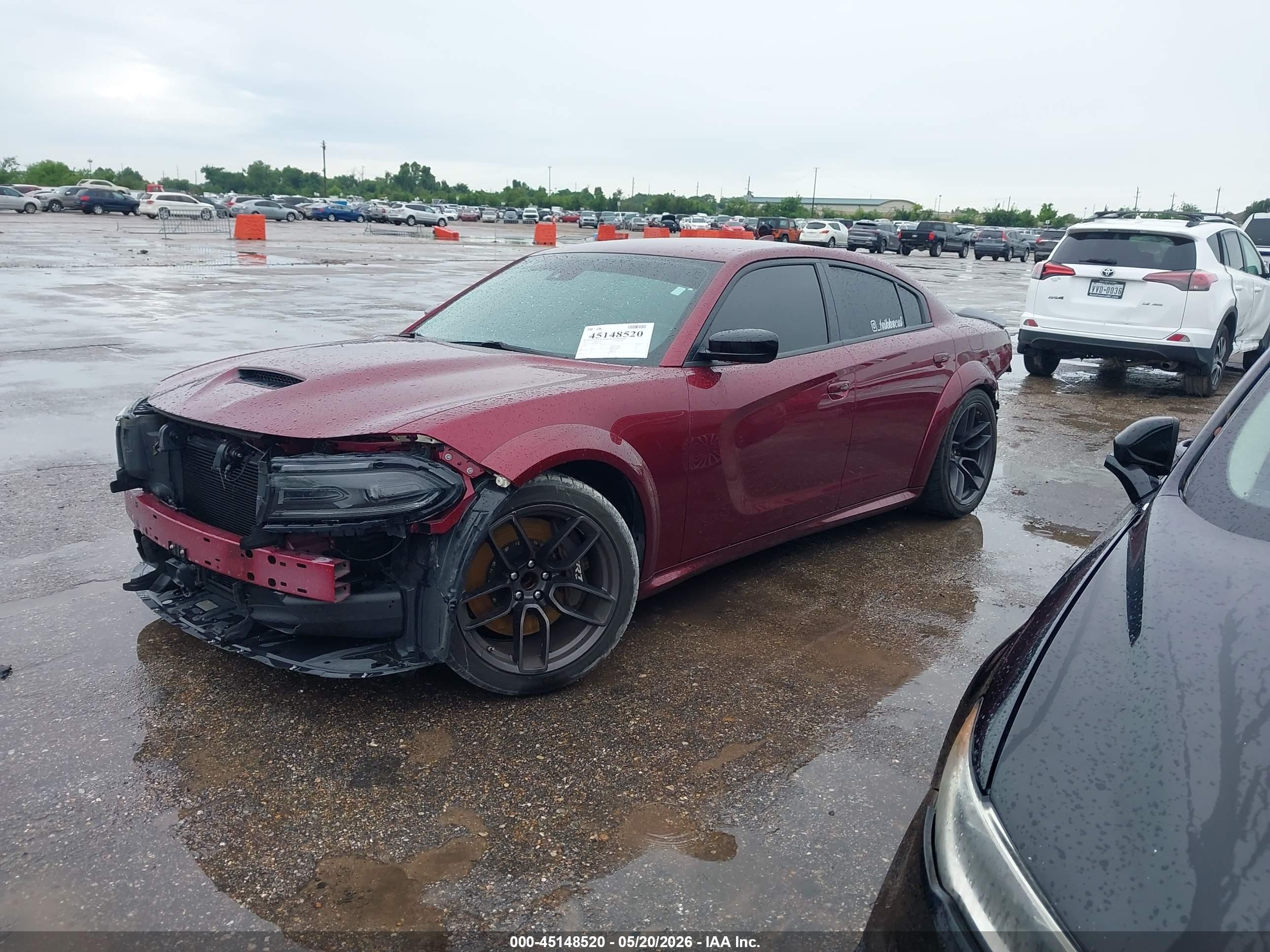 2023 Dodge Charger VIN 2C3CDXGJ8PH511233 IAAI salvage auction — Front & Rear, Original (Texas), sold $18,900 on 2026-07-11 (photo 2)
