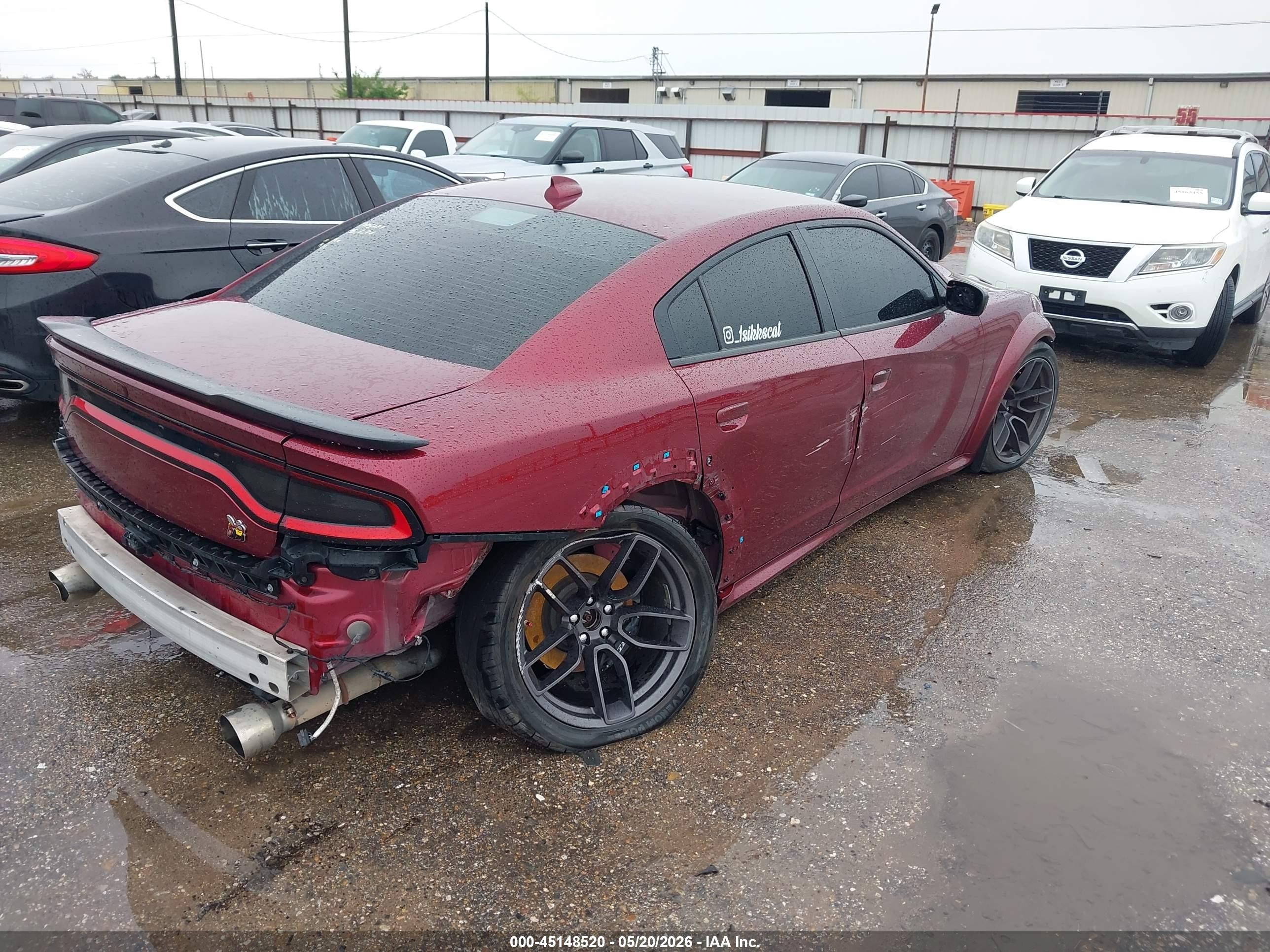 2023 Dodge Charger VIN 2C3CDXGJ8PH511233 IAAI salvage auction — Front & Rear, Original (Texas), sold $18,900 on 2026-07-11 (photo 4)
