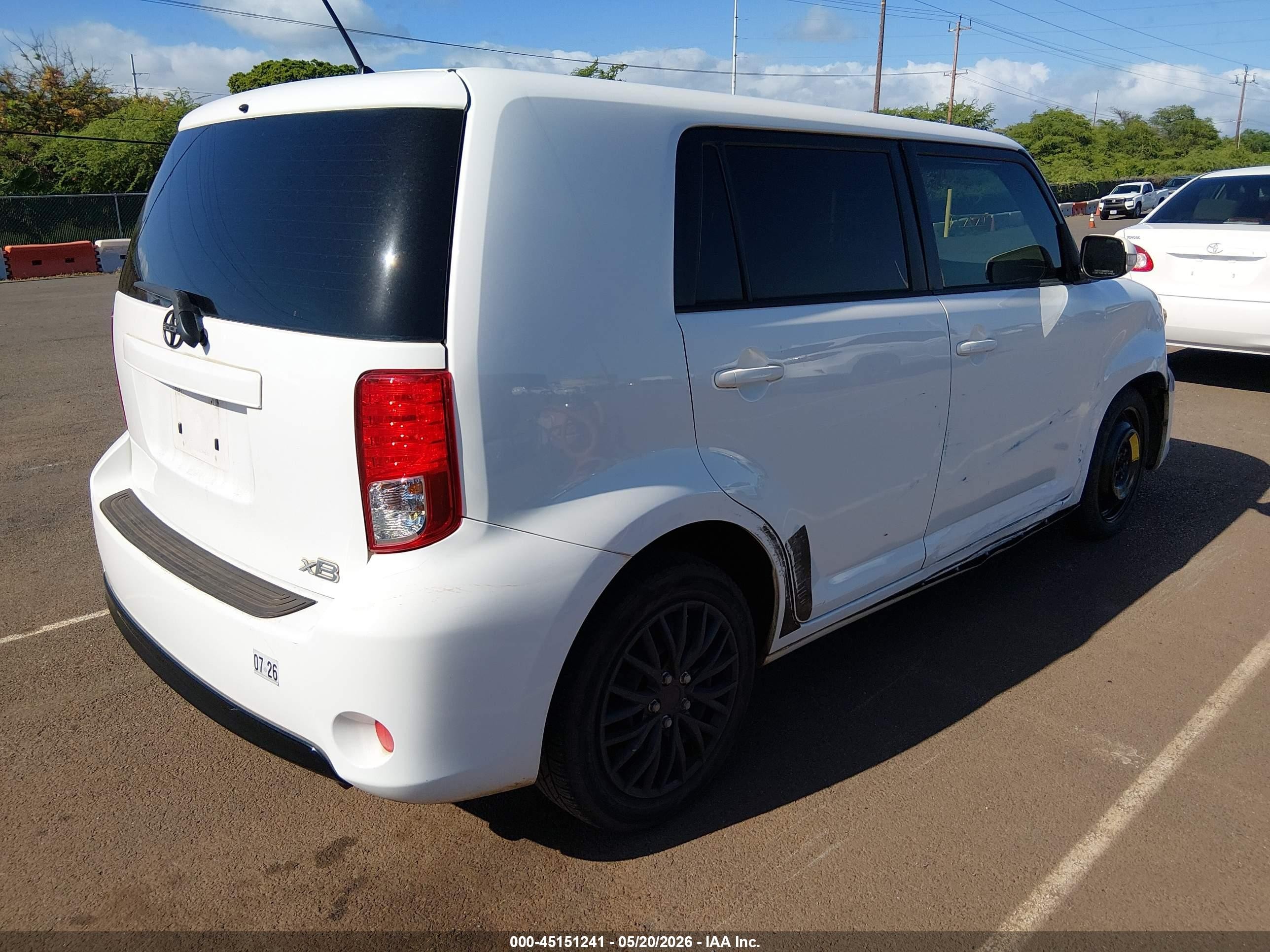 2015 Scion xB VIN JTLZE4FE5FJ069633 IAAI salvage auction — Unknown, Clear (Hawaii), sold $1,150 on 2026-09-12 (photo 4)