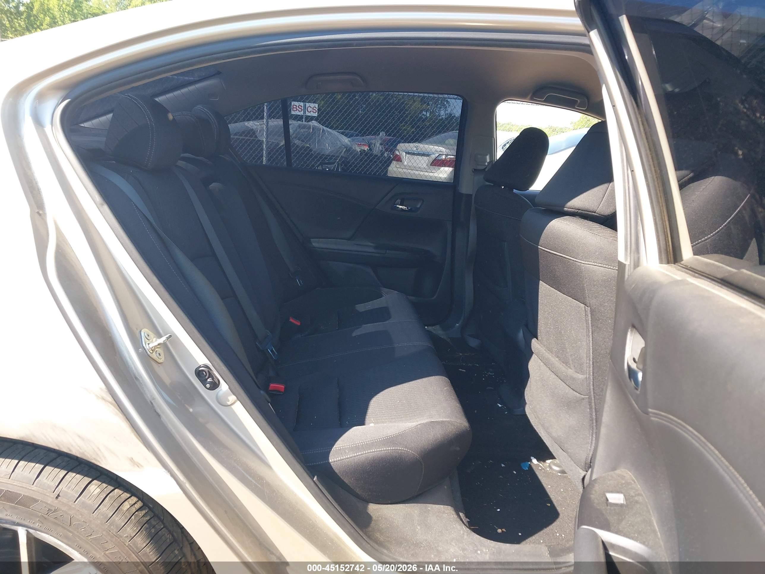 2015 Honda Accord VIN 1HGCR2F50FA170204 IAAI salvage auction — Front End, Clear (Virginia), sold $1,025 on 2026-07-12 (photo 8)