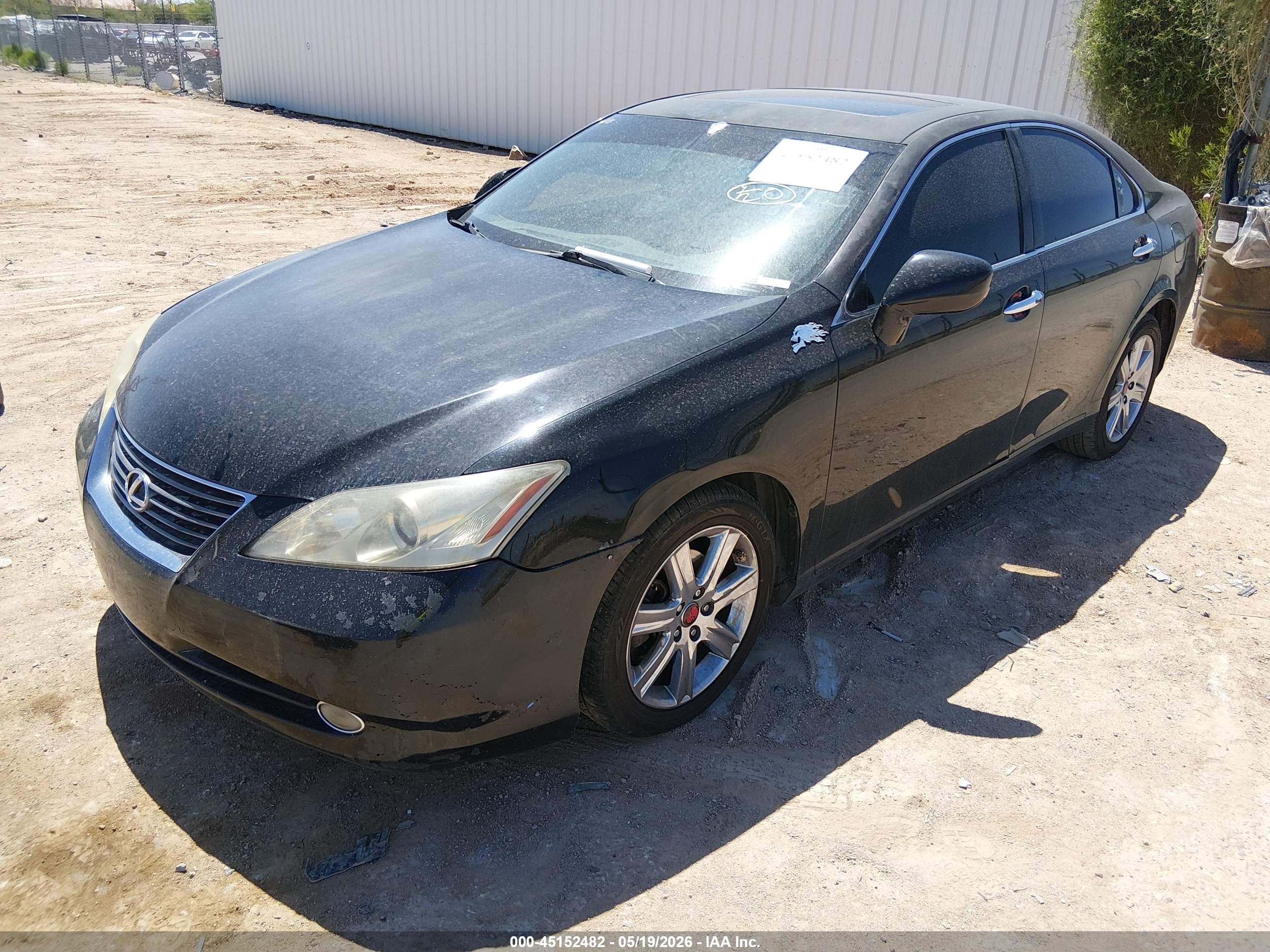 2007 Lexus ES 350 VIN JTHBJ46G972011190 IAAI salvage auction — Unknown, Clear (Michigan), sold $550 on 2026-07-09 (photo 2)