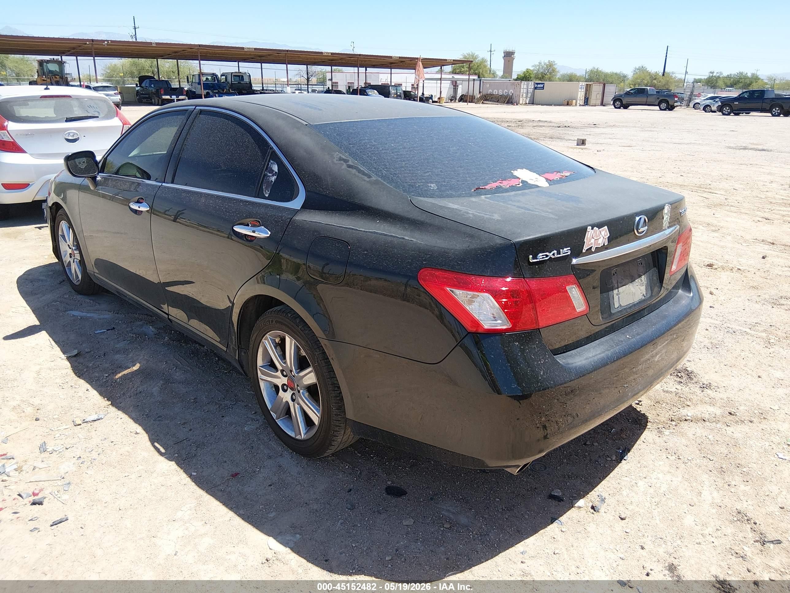 2007 Lexus ES 350 VIN JTHBJ46G972011190 IAAI salvage auction — Unknown, Clear (Michigan), sold $550 on 2026-07-09 (photo 3)