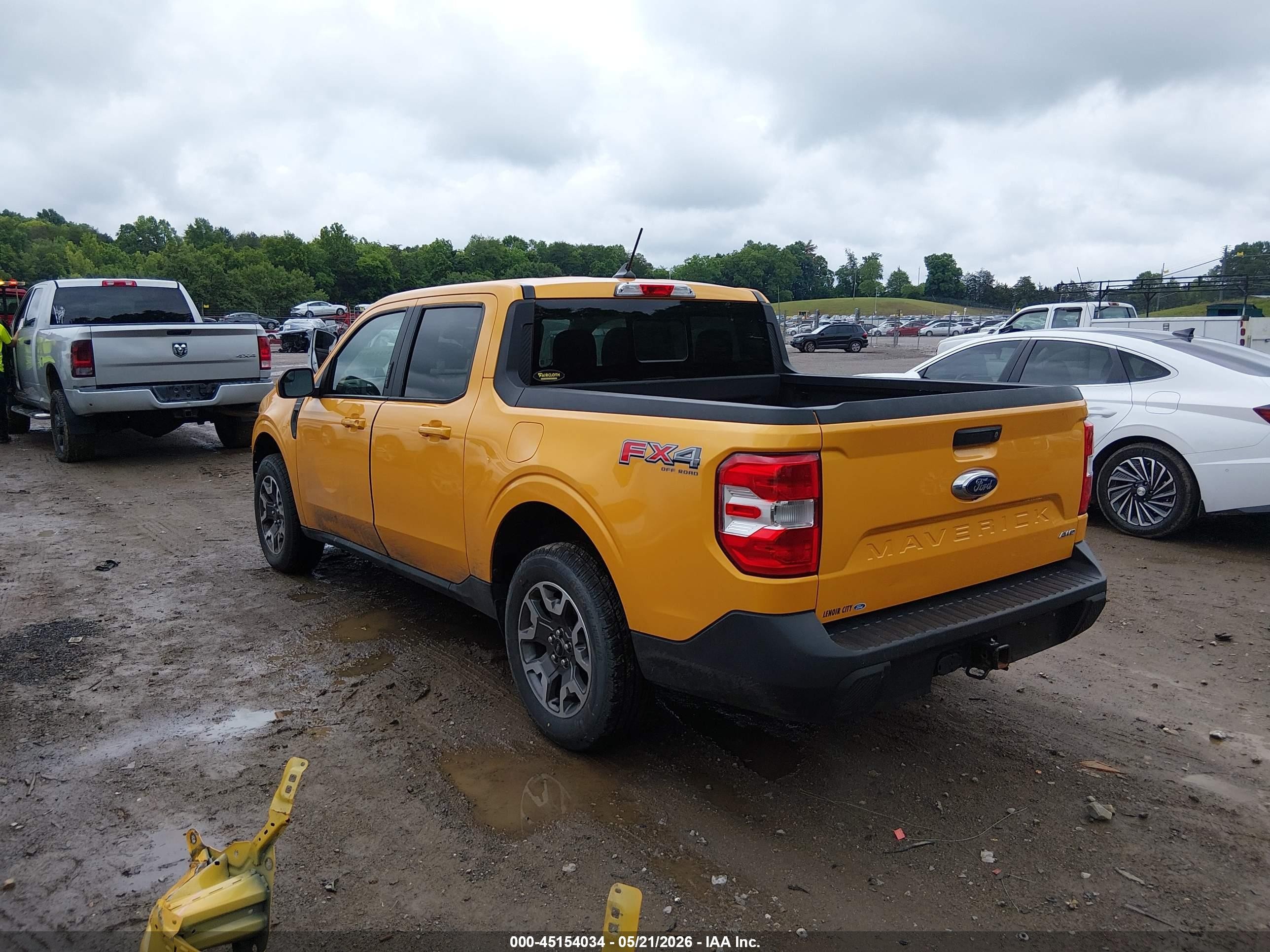 2023 Ford Maverick VIN 3FTTW8F94PRA54055 IAAI salvage auction — Front End, Salvage (Tennessee), sold $5,500 on 2026-07-10 (photo 3)