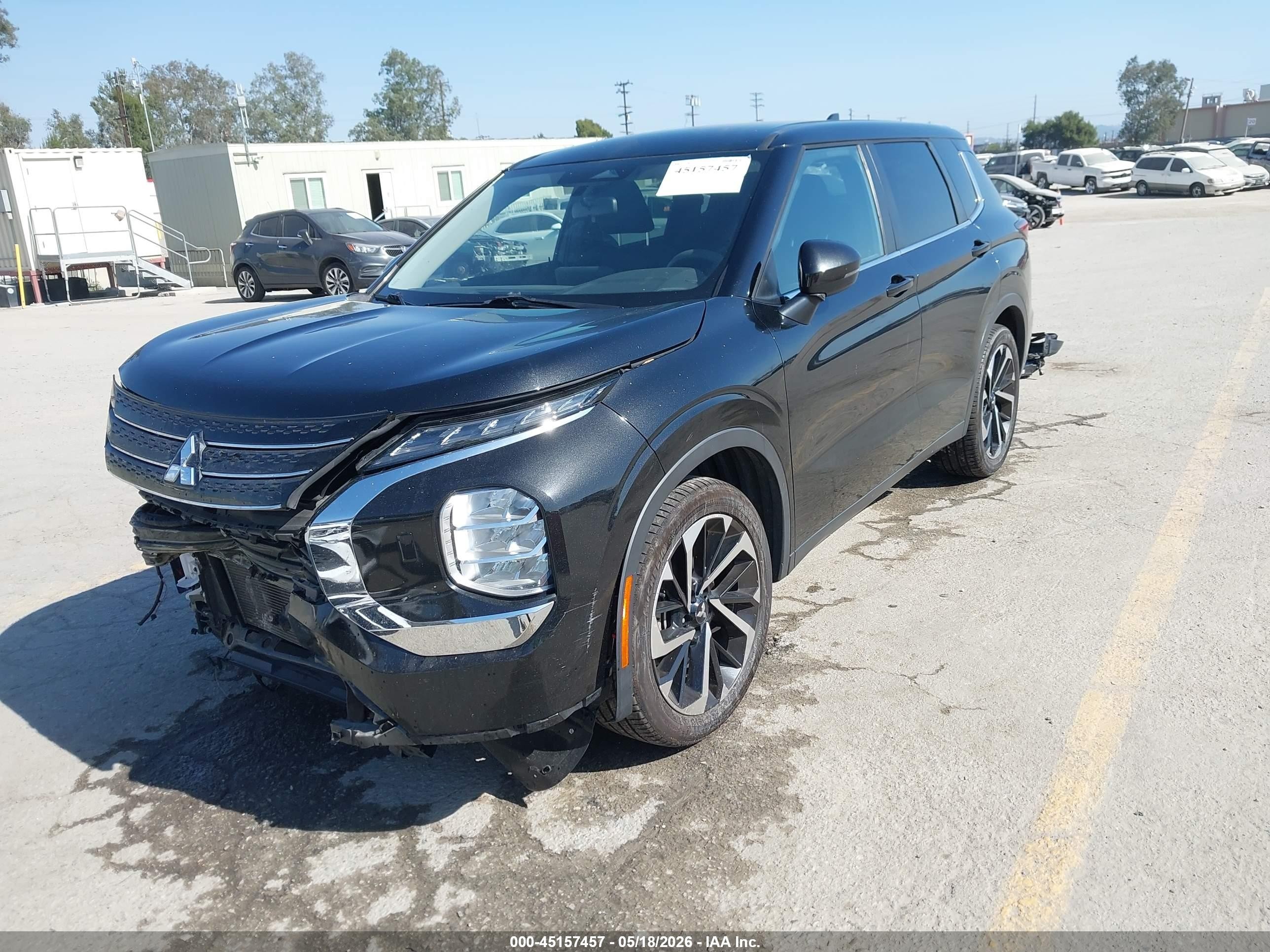 2022 Mitsubishi Outlander VIN JA4J4TA89NZ040329 IAAI salvage auction — Unknown, Salvage (California), sold $4,750 on 2026-09-13 (photo 2)