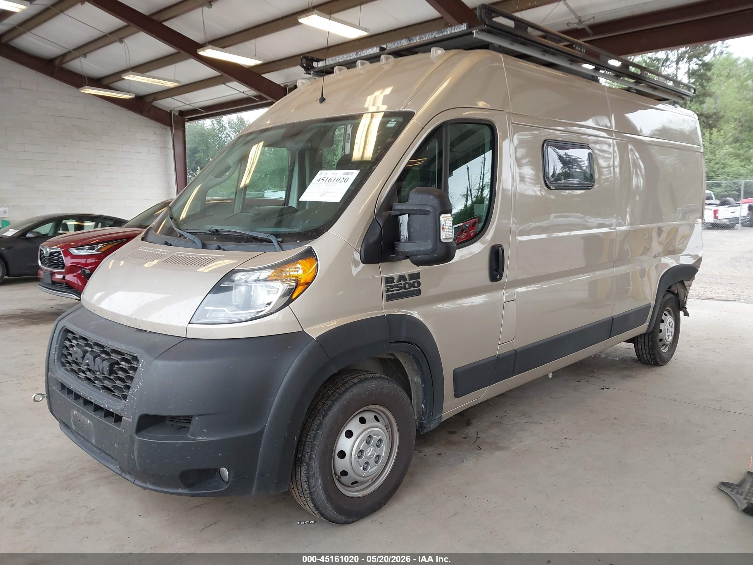 2021 Ram ProMaster 2500 VIN 3C6LRVDG2ME539313 IAAI salvage auction — Rear End, Bill Of Sale (Washington), sold $8,100 on 2026-08-12 (photo 2)