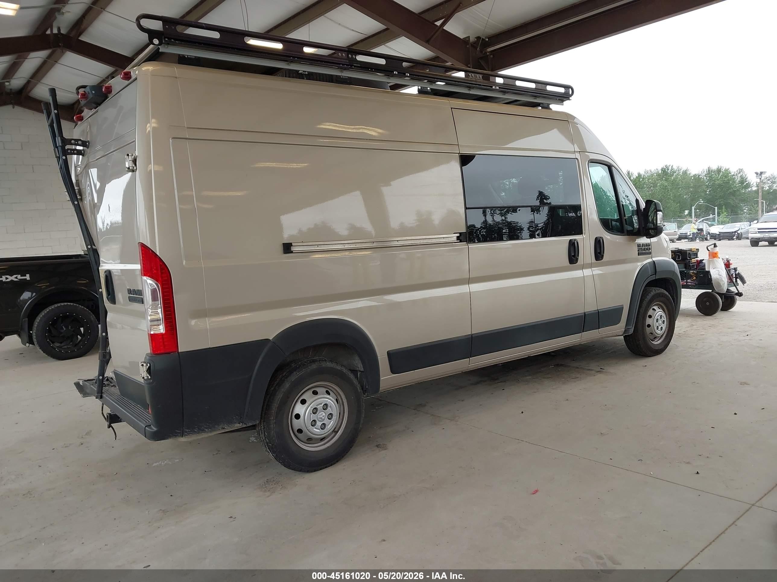 2021 Ram ProMaster 2500 VIN 3C6LRVDG2ME539313 IAAI salvage auction — Rear End, Bill Of Sale (Washington), sold $8,100 on 2026-08-12 (photo 4)