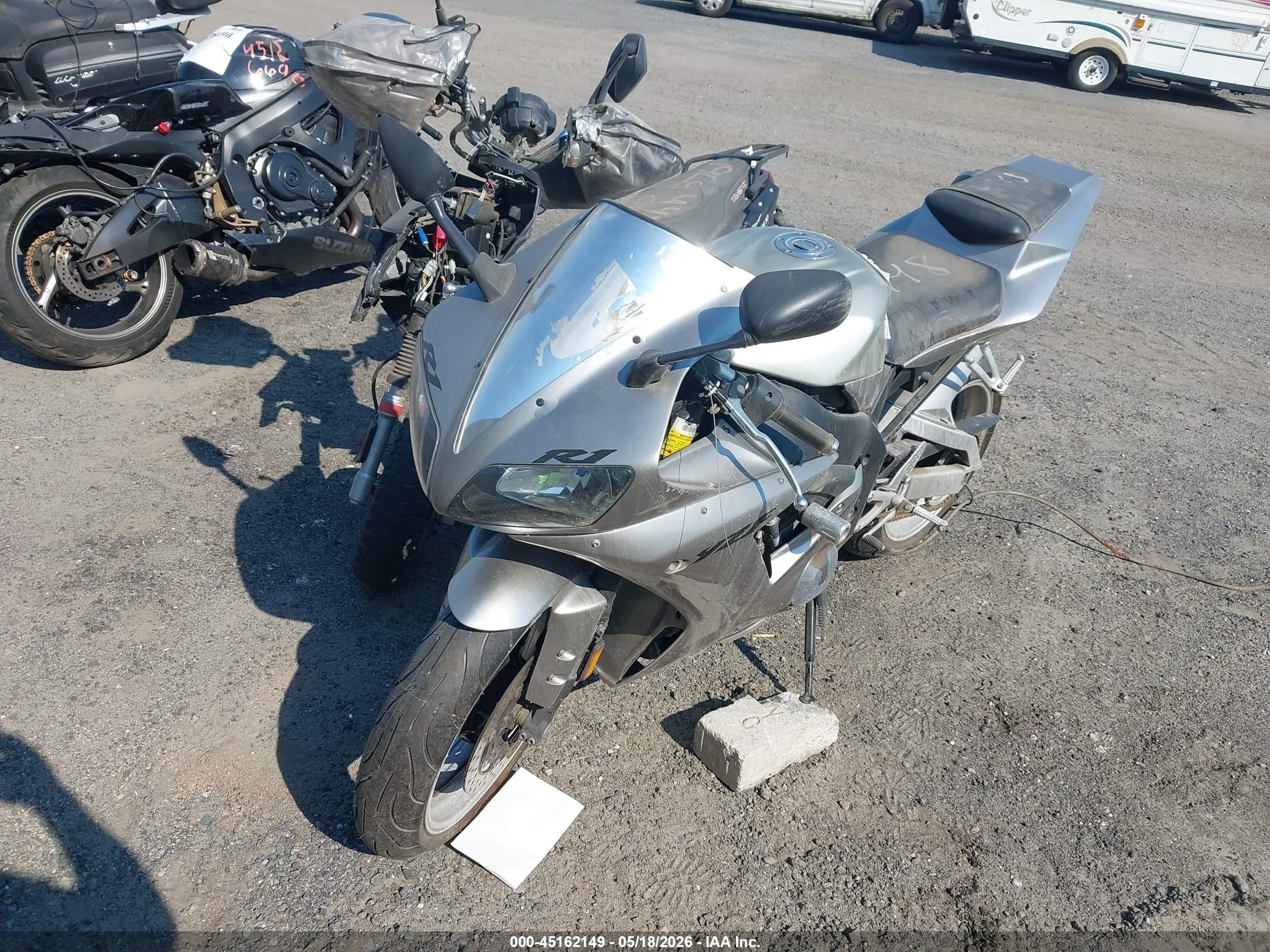2002 Yamaha YZFR1 VIN JYARN10E52A005665 IAAI salvage auction — Front End, Salvage (Idaho), sold $625 on 2026-06-23 (photo 2)