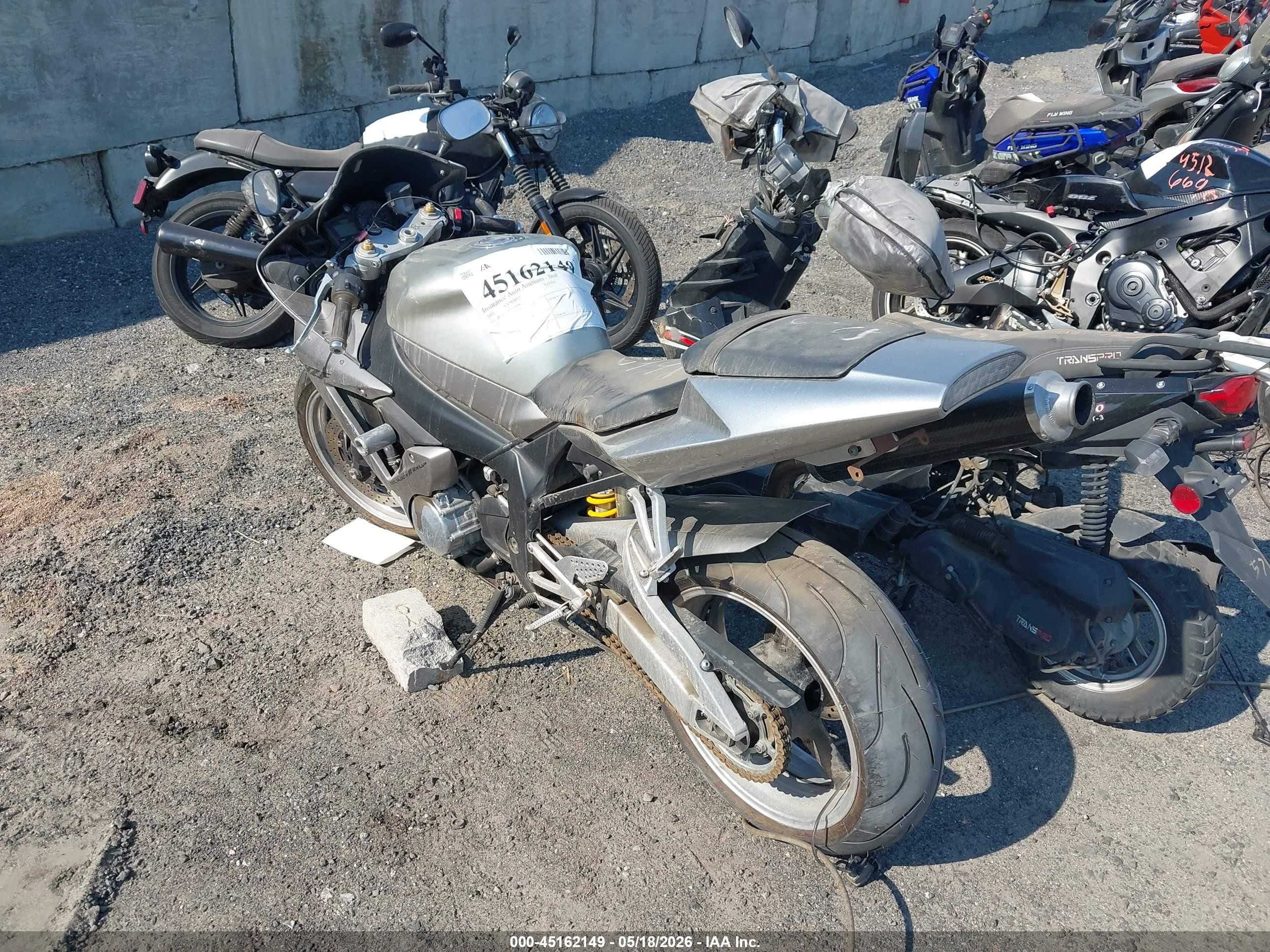 2002 Yamaha YZFR1 VIN JYARN10E52A005665 IAAI salvage auction — Front End, Salvage (Idaho), sold $625 on 2026-06-23 (photo 3)