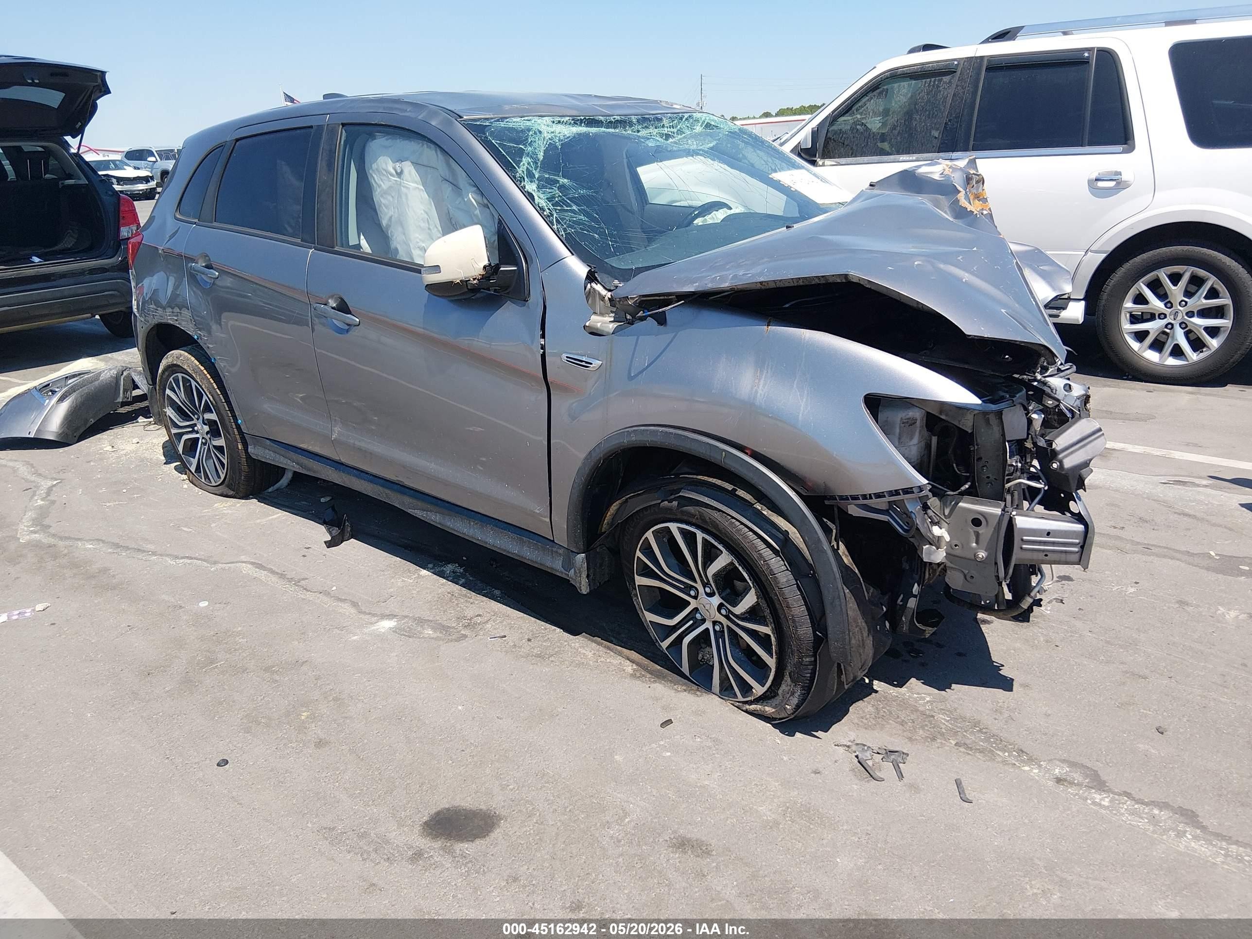 2018 Mitsubishi Outlander VIN JA4AP3AW2JU024258 IAAI salvage auction — Front End, Salvage (North Carolina), sold $650 on 2026-09-13 (photo 1)