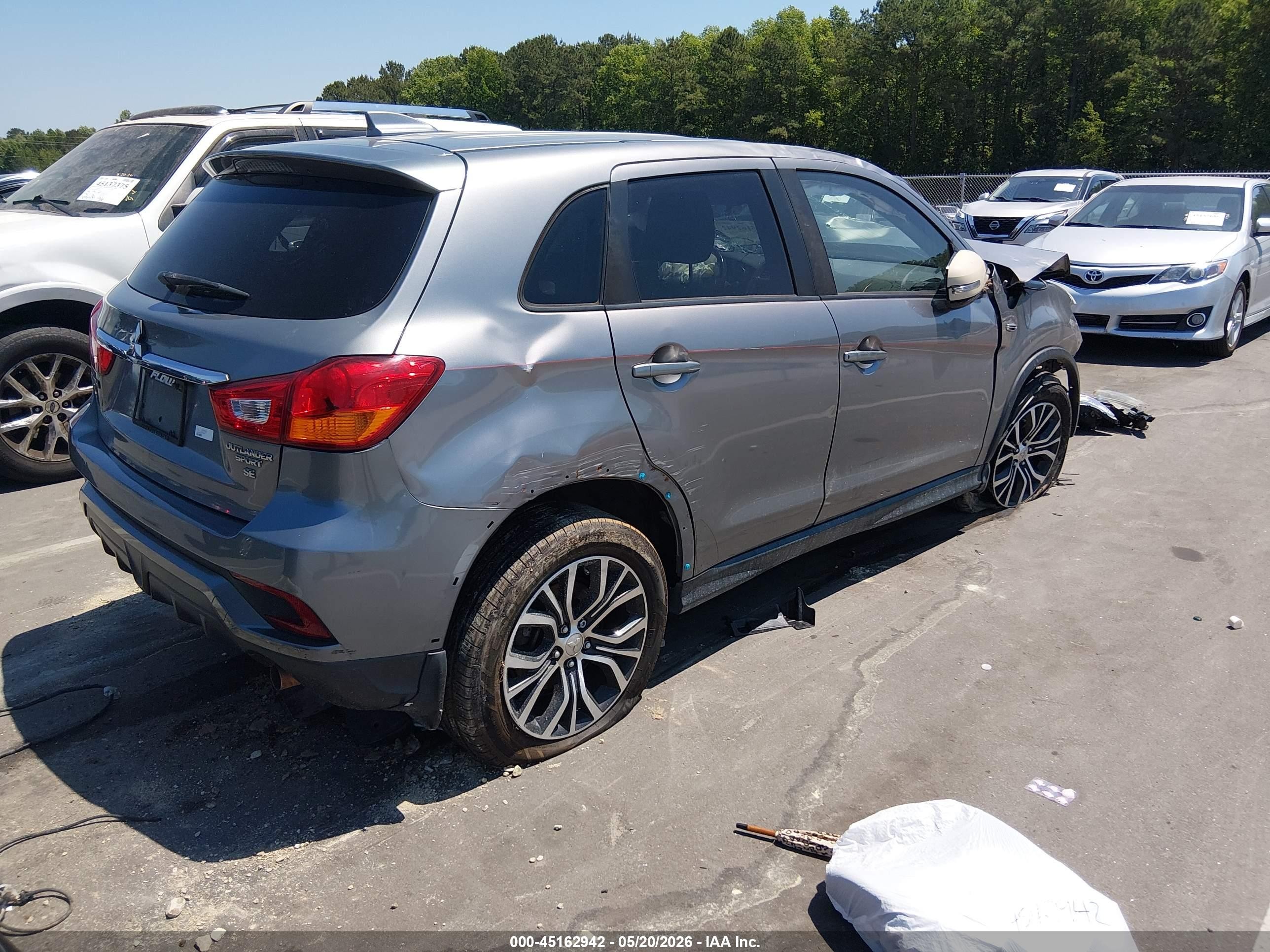 2018 Mitsubishi Outlander VIN JA4AP3AW2JU024258 IAAI salvage auction — Front End, Salvage (North Carolina), sold $650 on 2026-09-13 (photo 4)
