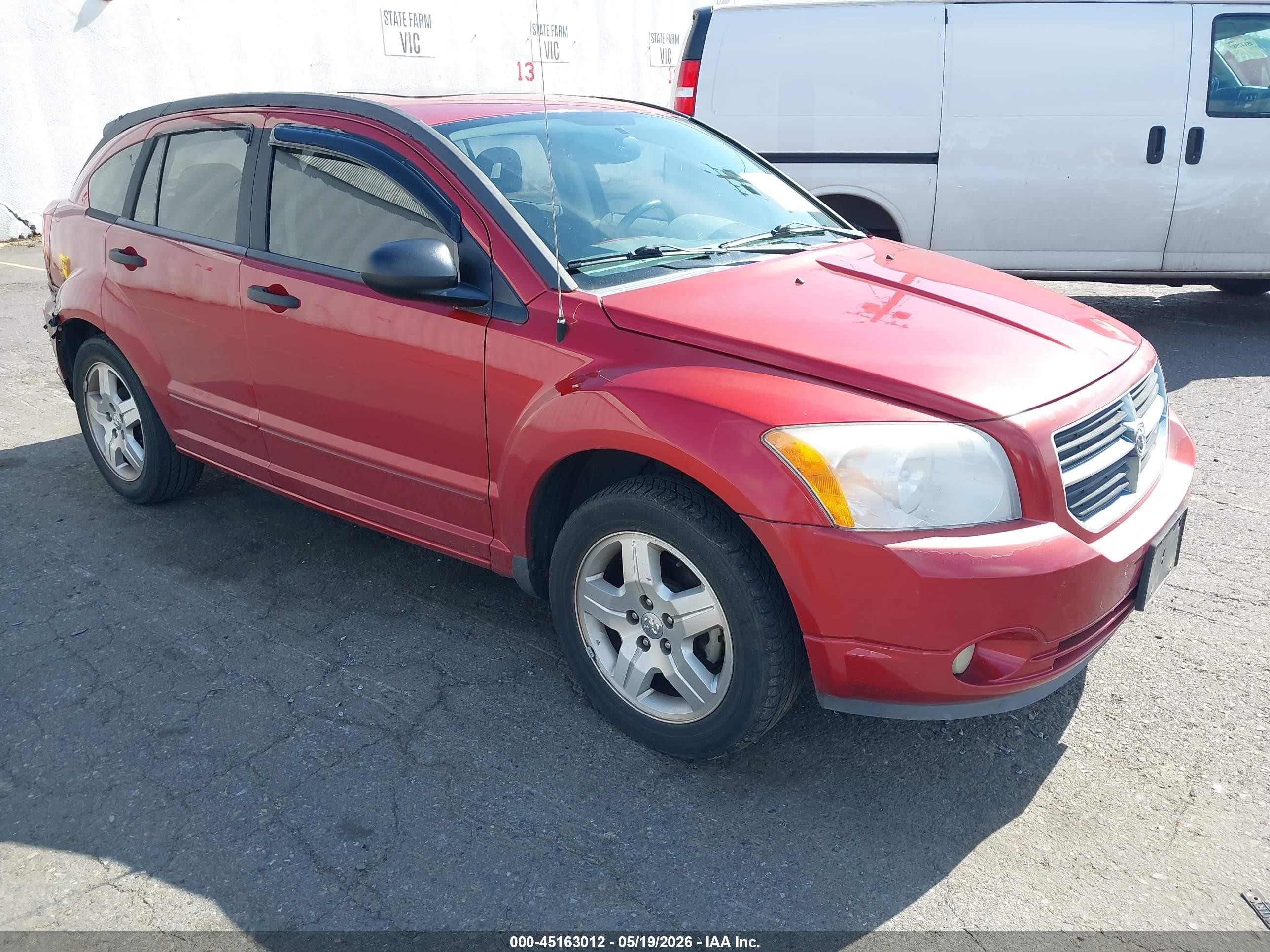 2007 Dodge Caliber VIN 1B3HB48B47D504985 IAAI salvage auction — Rear End, Salvage (Oregon), sold $275 on 2026-07-09 (photo 1)