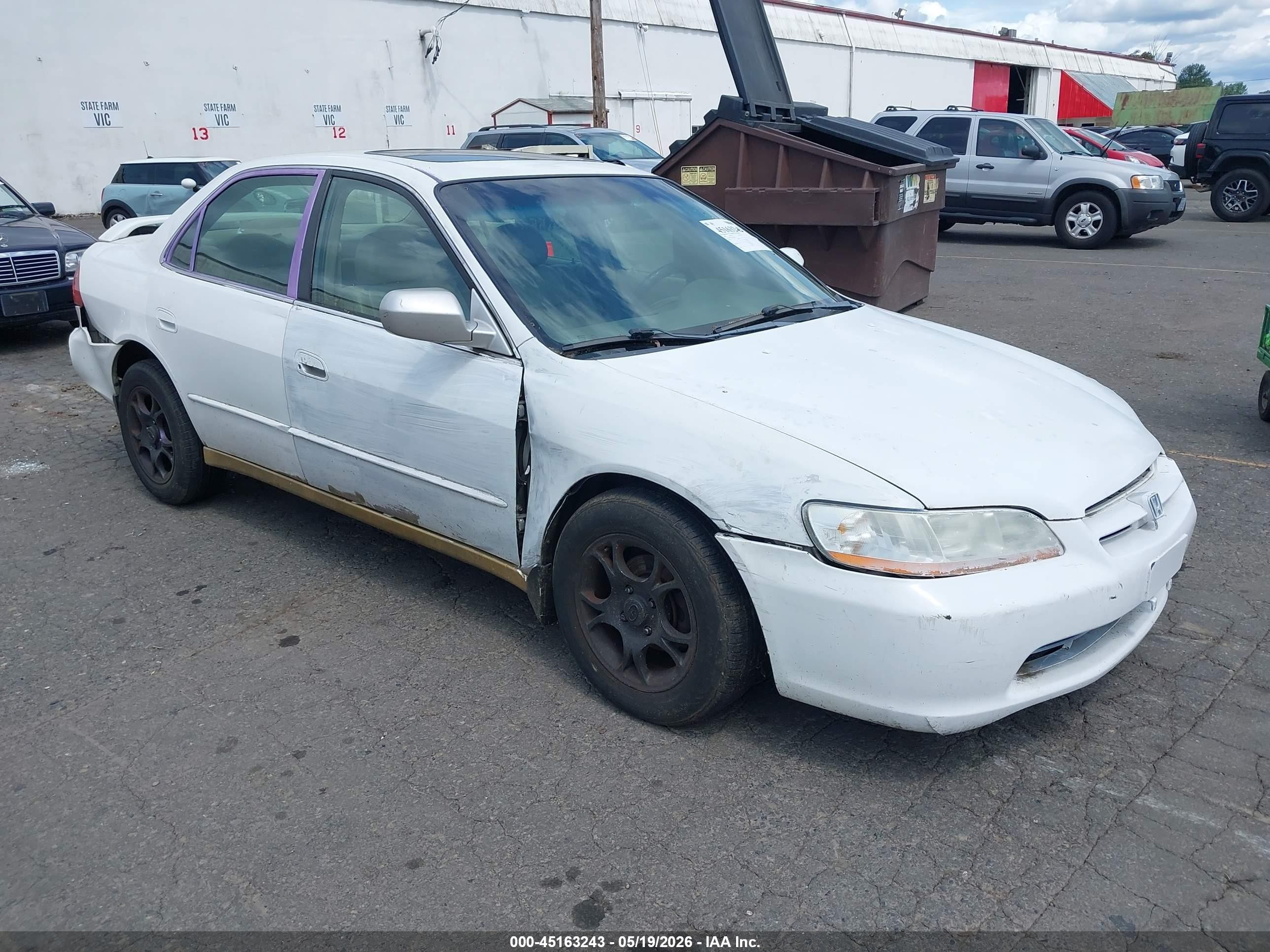 1999 Honda Accord VIN JHMCG5656XC040292 IAAI salvage auction — Front End, Salvage (Oregon), sold $100 on 2026-07-09 (photo 1)