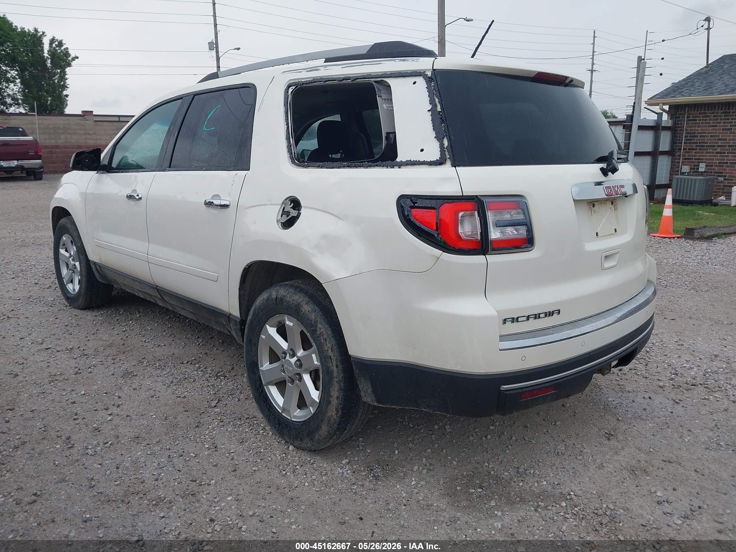 2015 GMC Acadia VIN 1GKKRPKD2FJ222182 IAAI salvage auction — Hail, Salvage (Missouri), sold $900 on 2026-10-12 (photo 3)