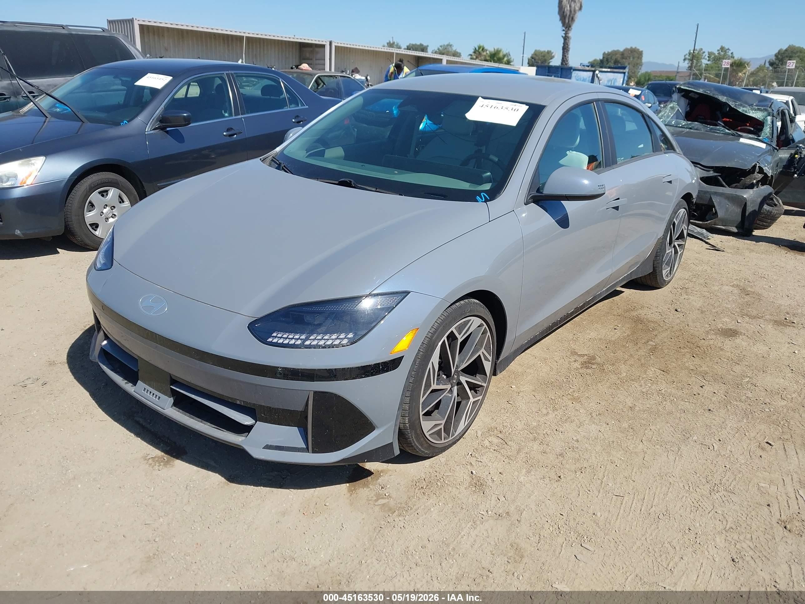 2024 Hyundai Ioniq 6 VIN KMHM34AA8RA073319 IAAI salvage auction — Rear End, Salvage (California), sold $9,900 on 2026-09-16 (photo 2)