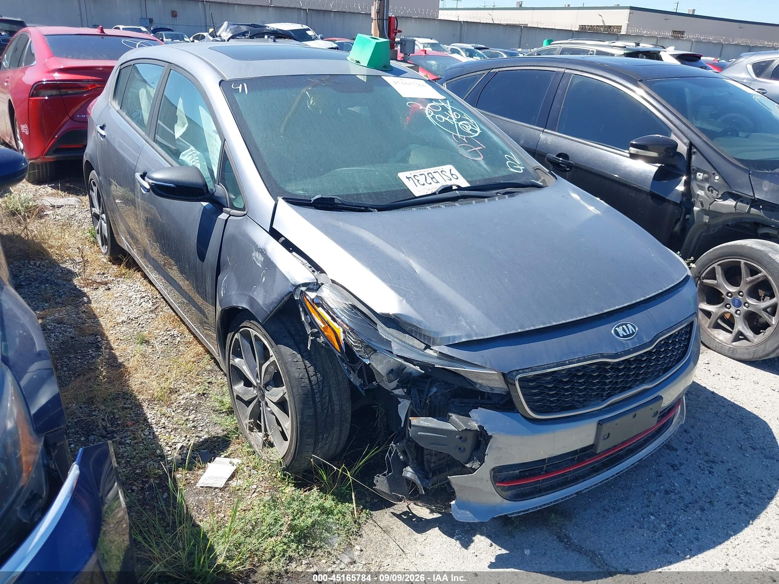 2018 Kia Forte VIN 3KPFN5A31JE231936 IAAI salvage auction — Unknown, Salvage Certificate (California), sold $1,700 on 2026-09-11 (photo 1)