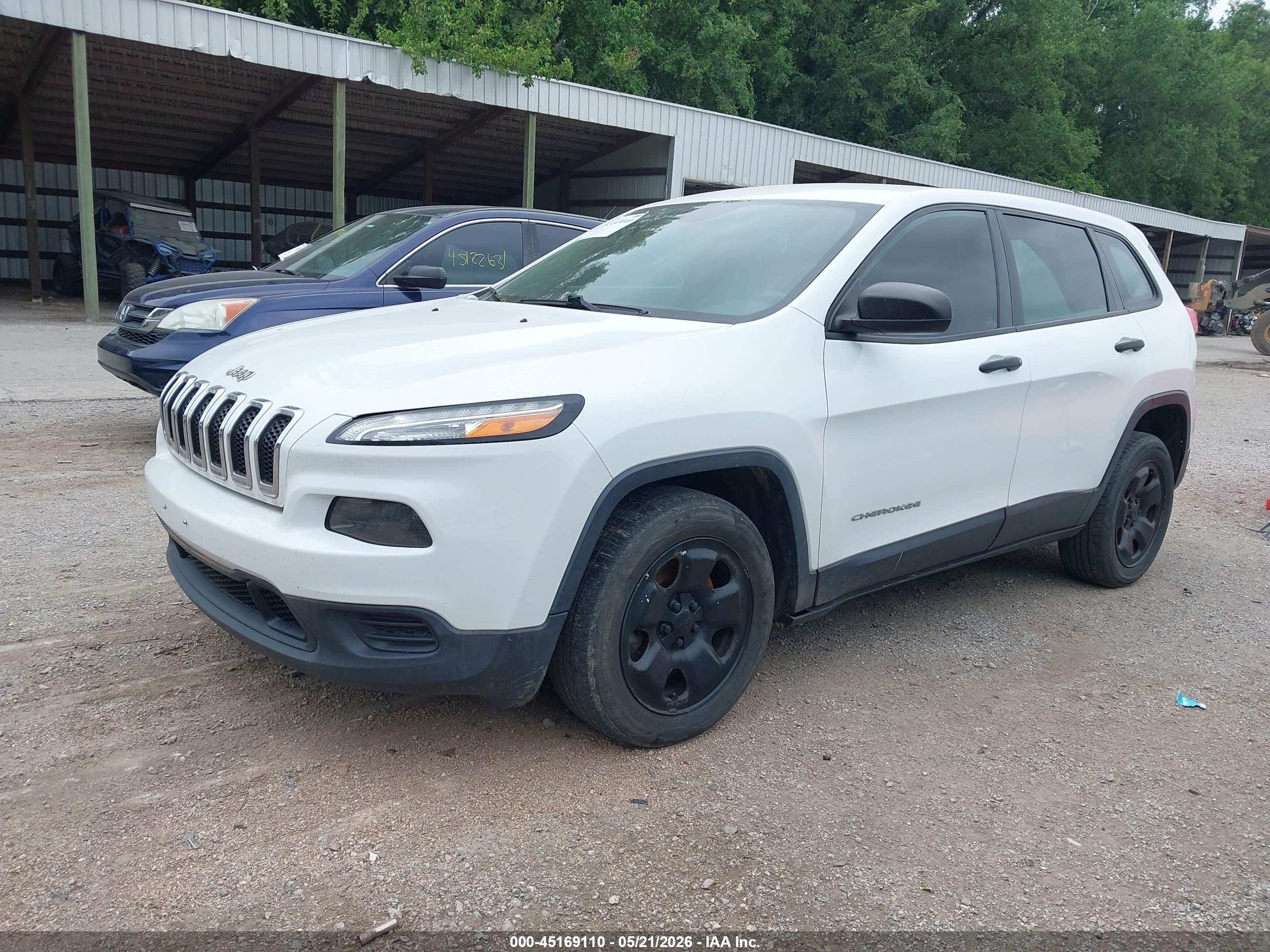 2014 Jeep Cherokee VIN 1C4PJLAB0EW104554 IAAI salvage auction — Front End, Salvage (Texas), sold $1,950 on 2026-09-11 (photo 2)