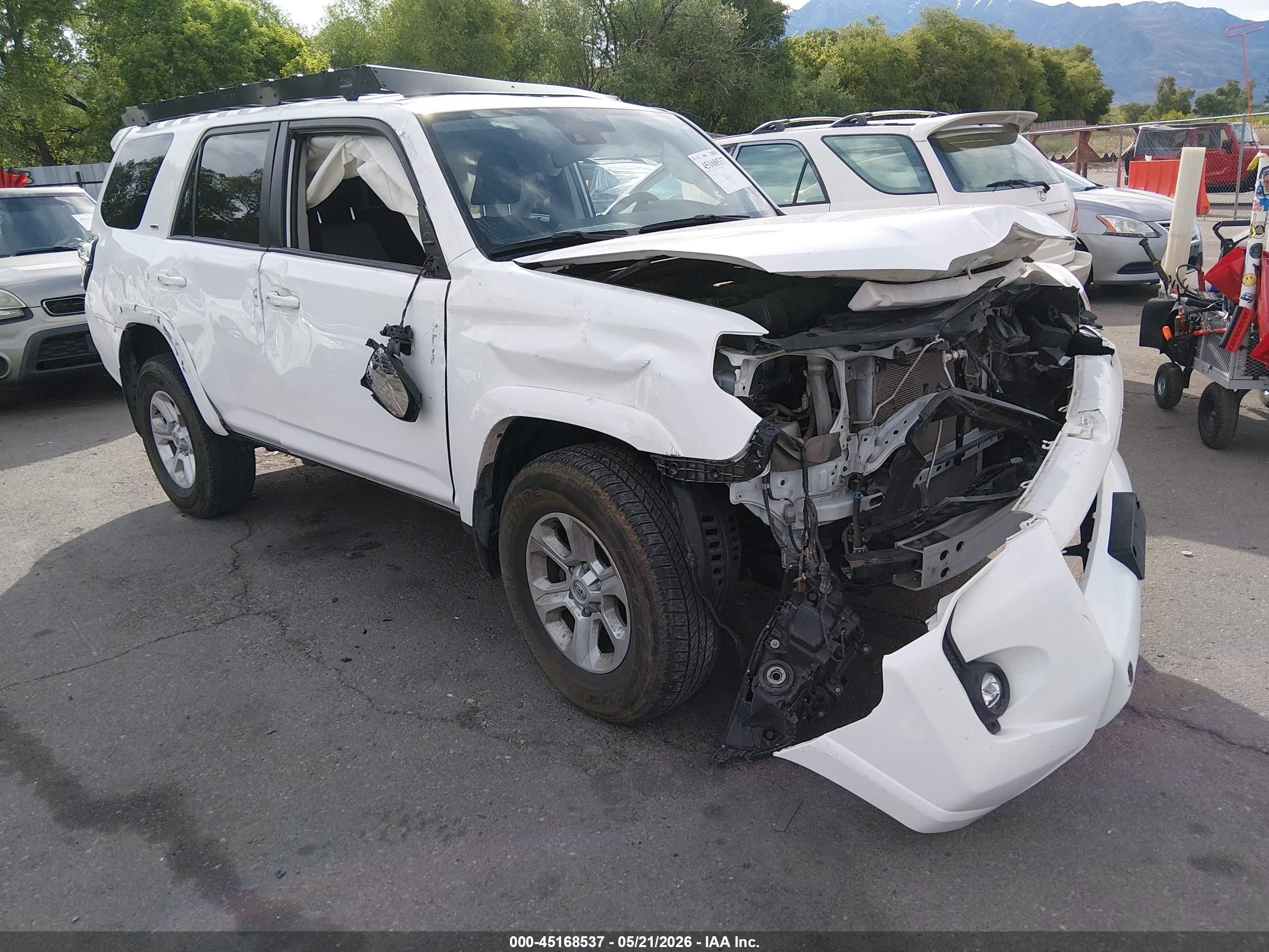 2023 Toyota 4Runner VIN JTEMU5JR5P6201914 IAAI salvage auction — Side, Salvage (Utah), sold $6,900 on 2026-07-09 (photo 1)