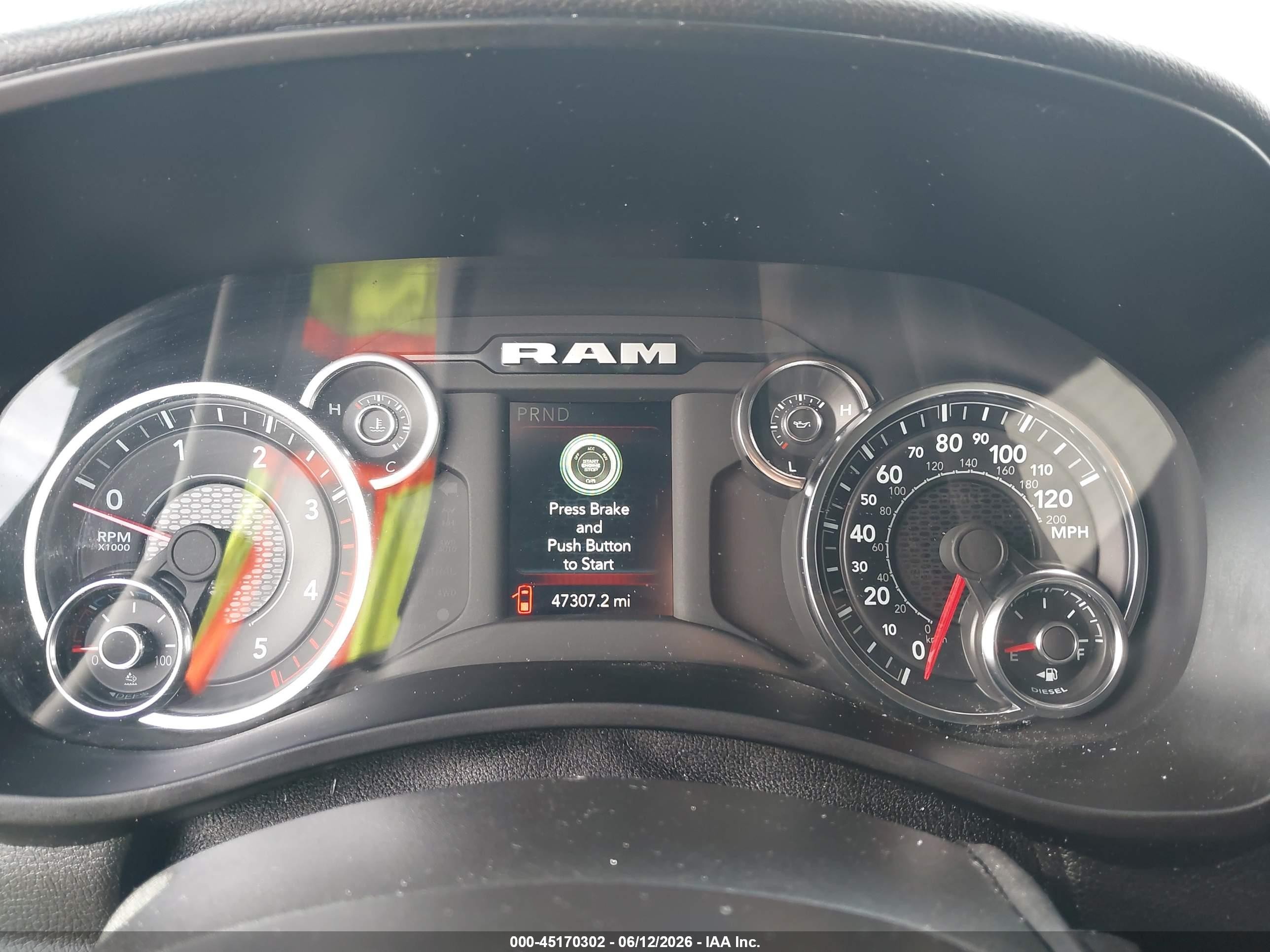 2024 Ram 3500 VIN 3C63RRHL9RG334016 IAAI salvage auction — Hail, Original (Texas), sold $36,150 on 2026-08-20 (photo 5)