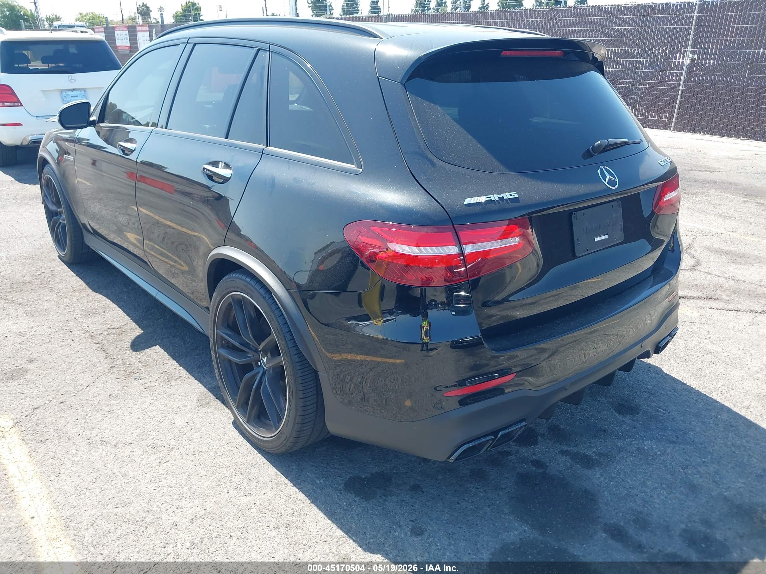 2019 Mercedes-Benz GLC-Class VIN WDC0G8JB3KF488896 IAAI salvage auction — Front End, Salvage (California), sold $16,100 on 2026-07-10 (photo 3)