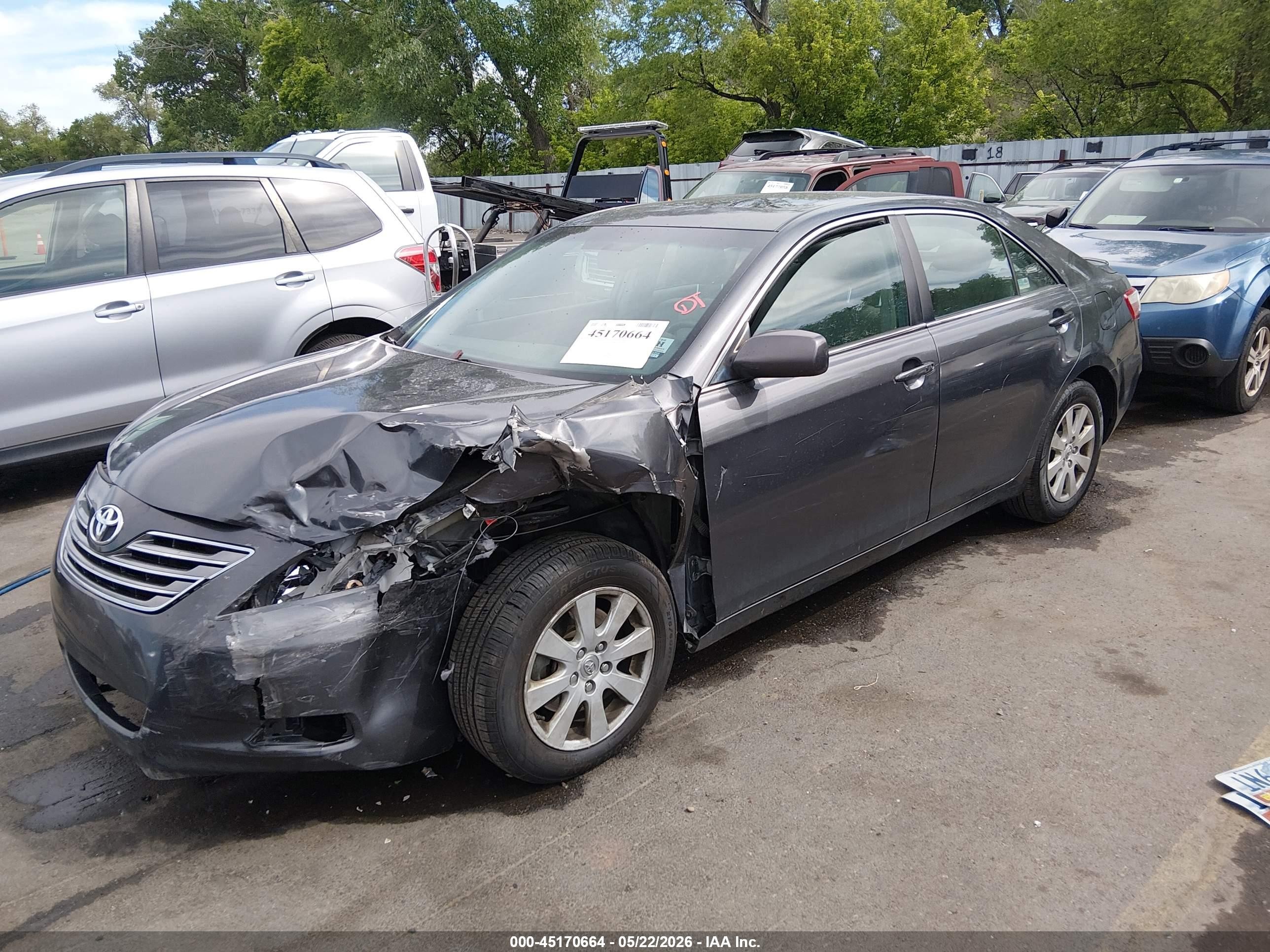 2008 Toyota Camry Hybrid VIN 4T1BB46K28U061885 IAAI salvage auction — Front End, Salvage (Utah), sold $250 on 2026-07-09 (photo 2)