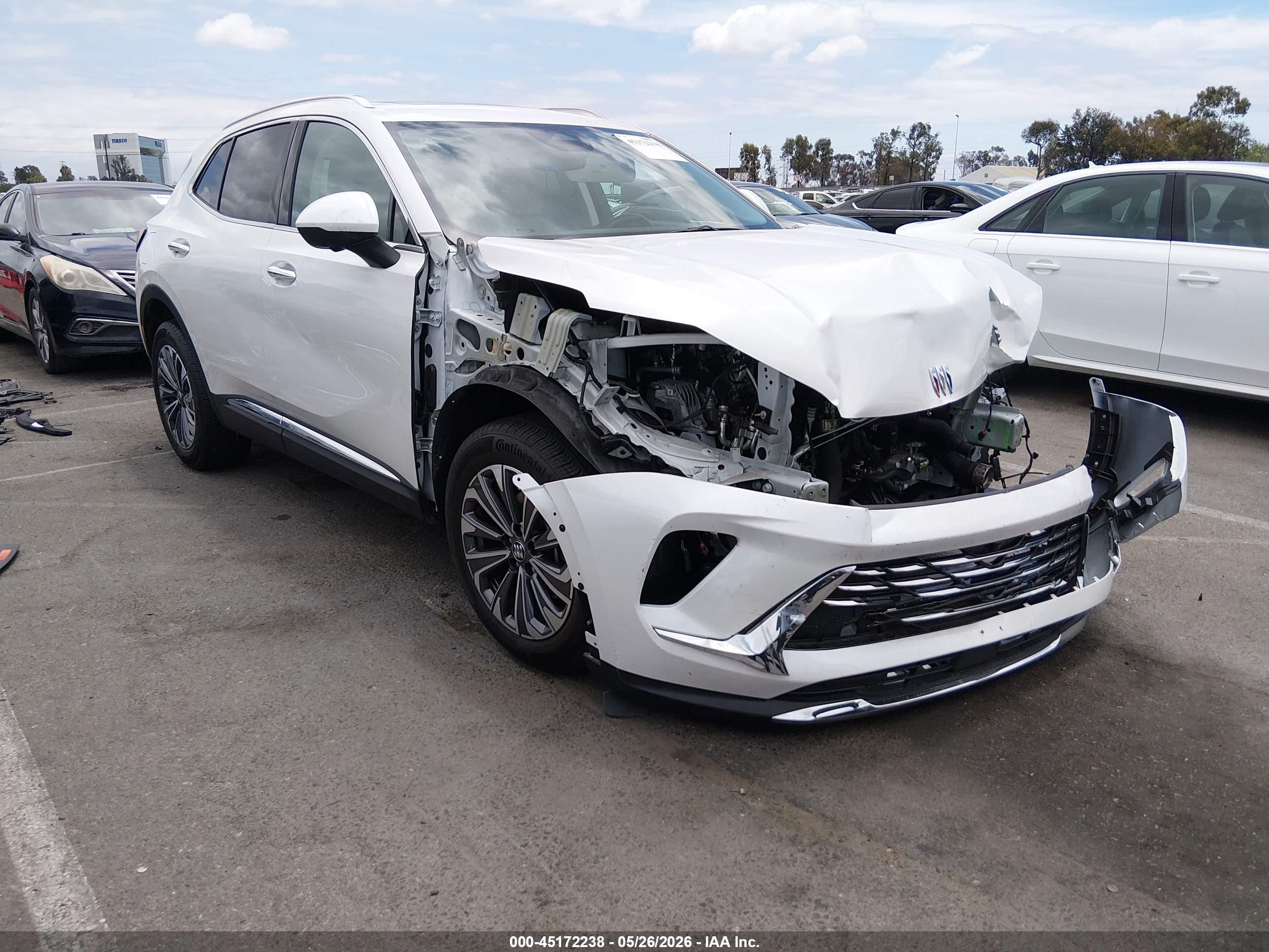 2025 Buick Envision VIN LRBFZKE4XSD008608 IAAI salvage auction — Front End, Salvage (California), sold $5,200 on 2026-09-14 (photo 1)
