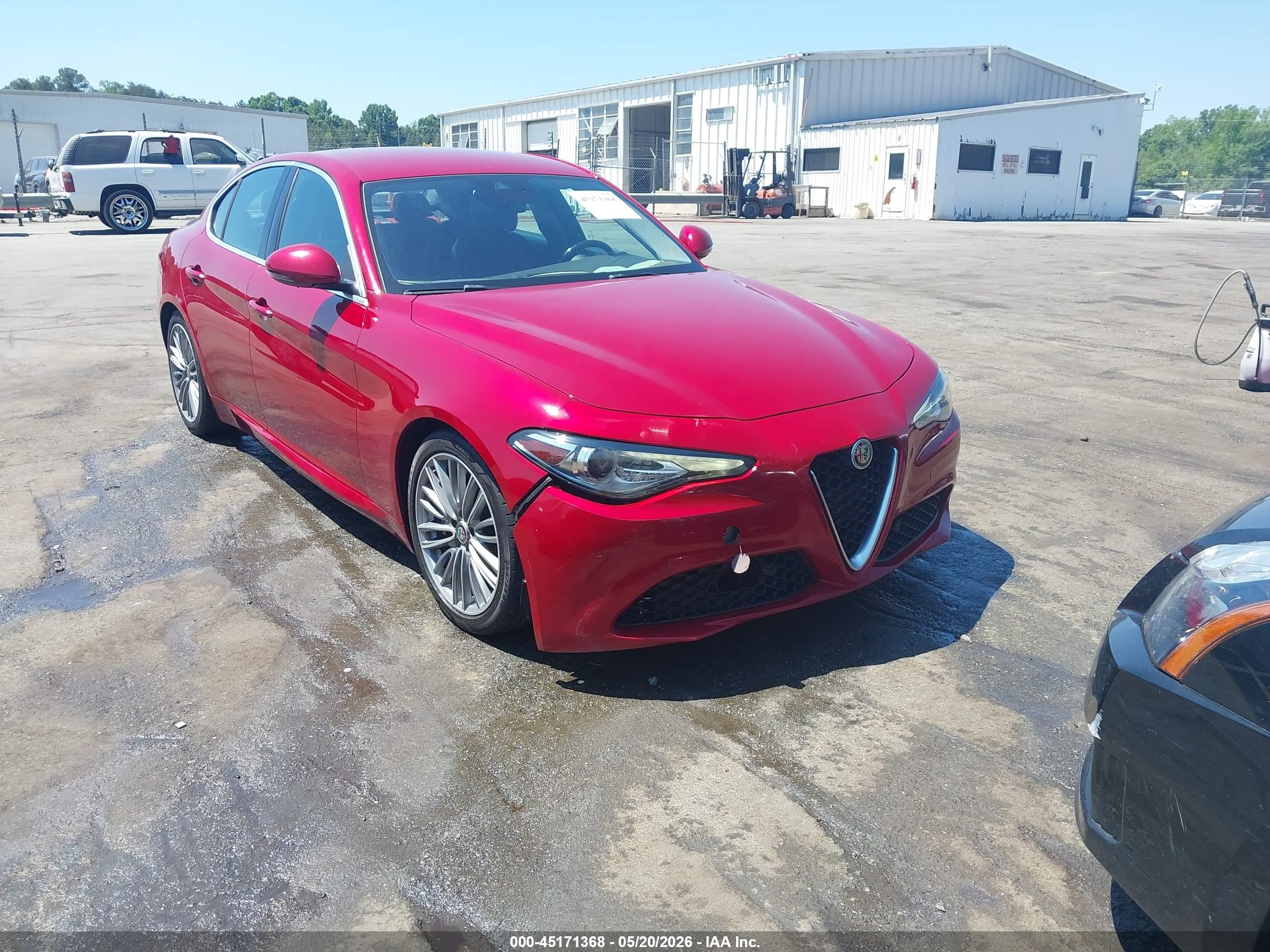 2017 Alfa romeo Giulia VIN ZARFAECN4H7557448 IAAI salvage auction — Unknown, Salvage (North Carolina), sold $3,250 on 2026-08-20 (photo 1)
